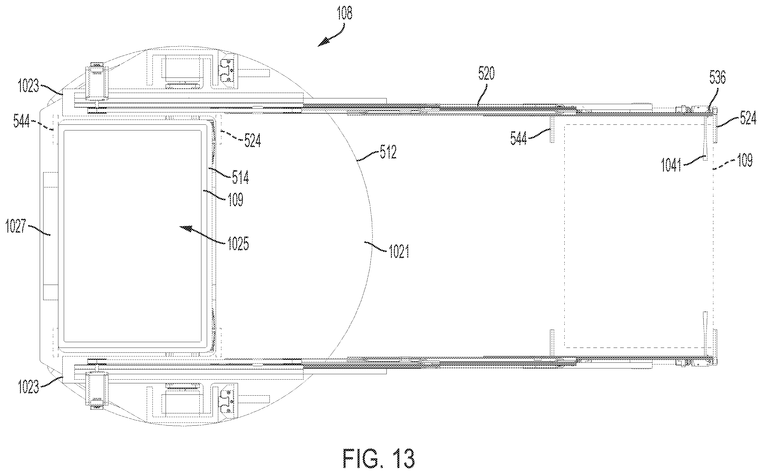 Patent US12552602 Figure 13 – Inventory system with item retrieval