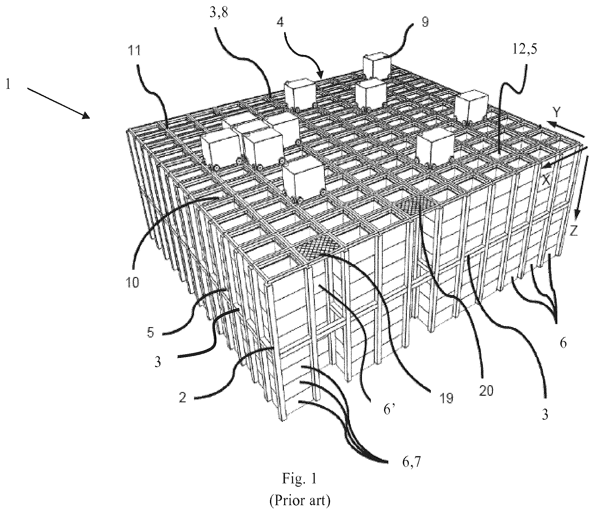 Patent US12552603 — Container-handling vehicle — Figure 1