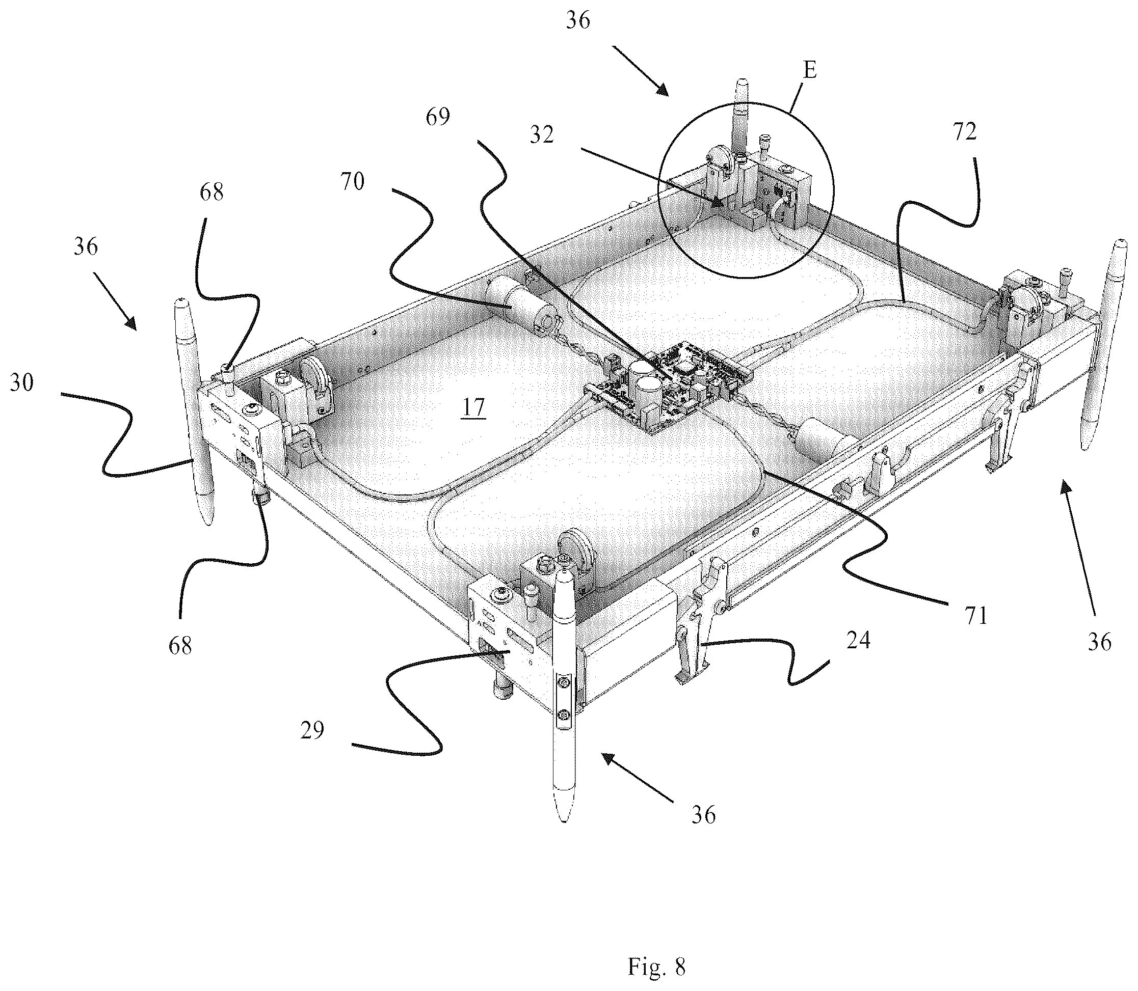 Patent US12552603 Figure 7 – Container-handling vehicle