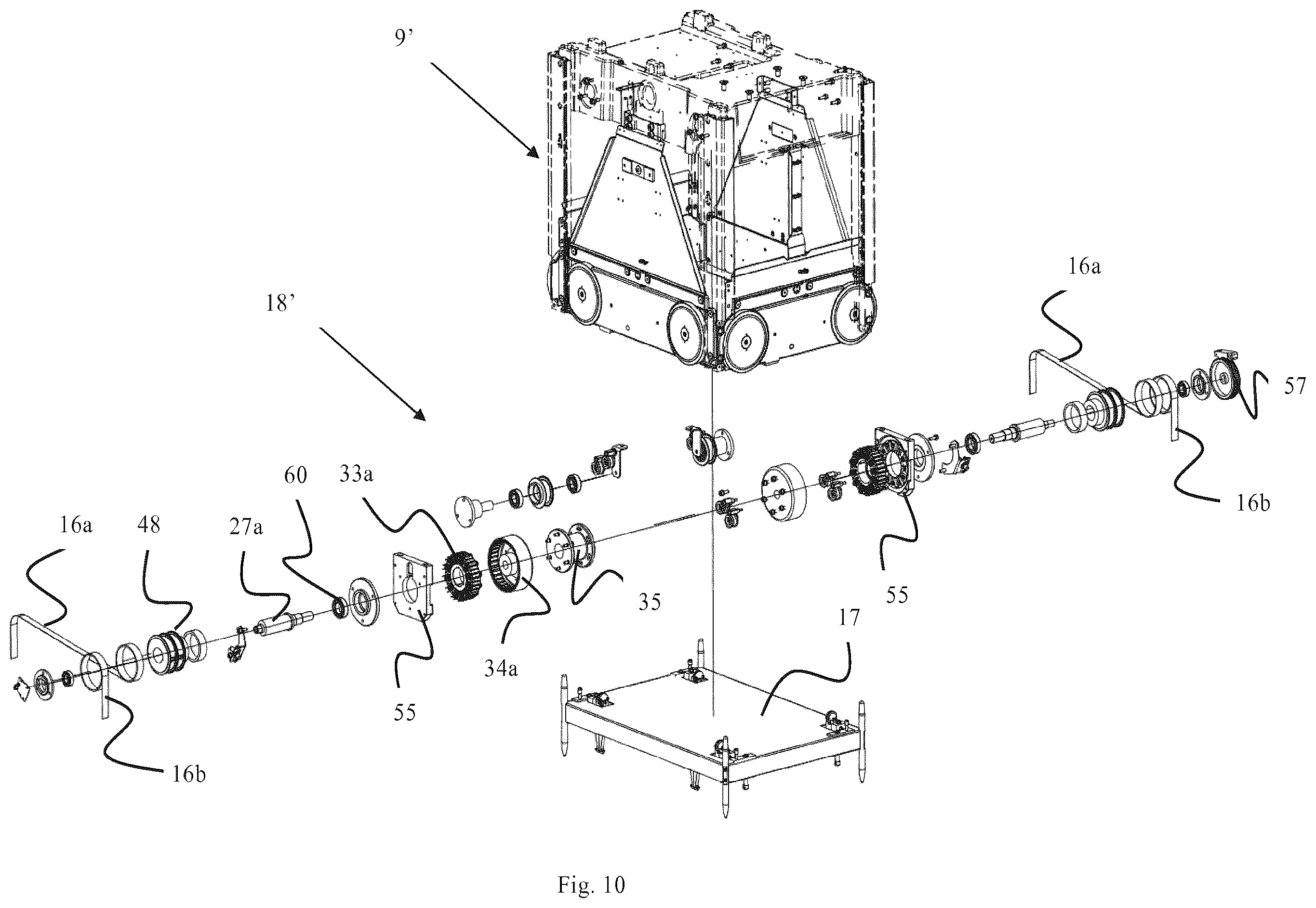 Patent US12552603 Figure 9 – Container-handling vehicle