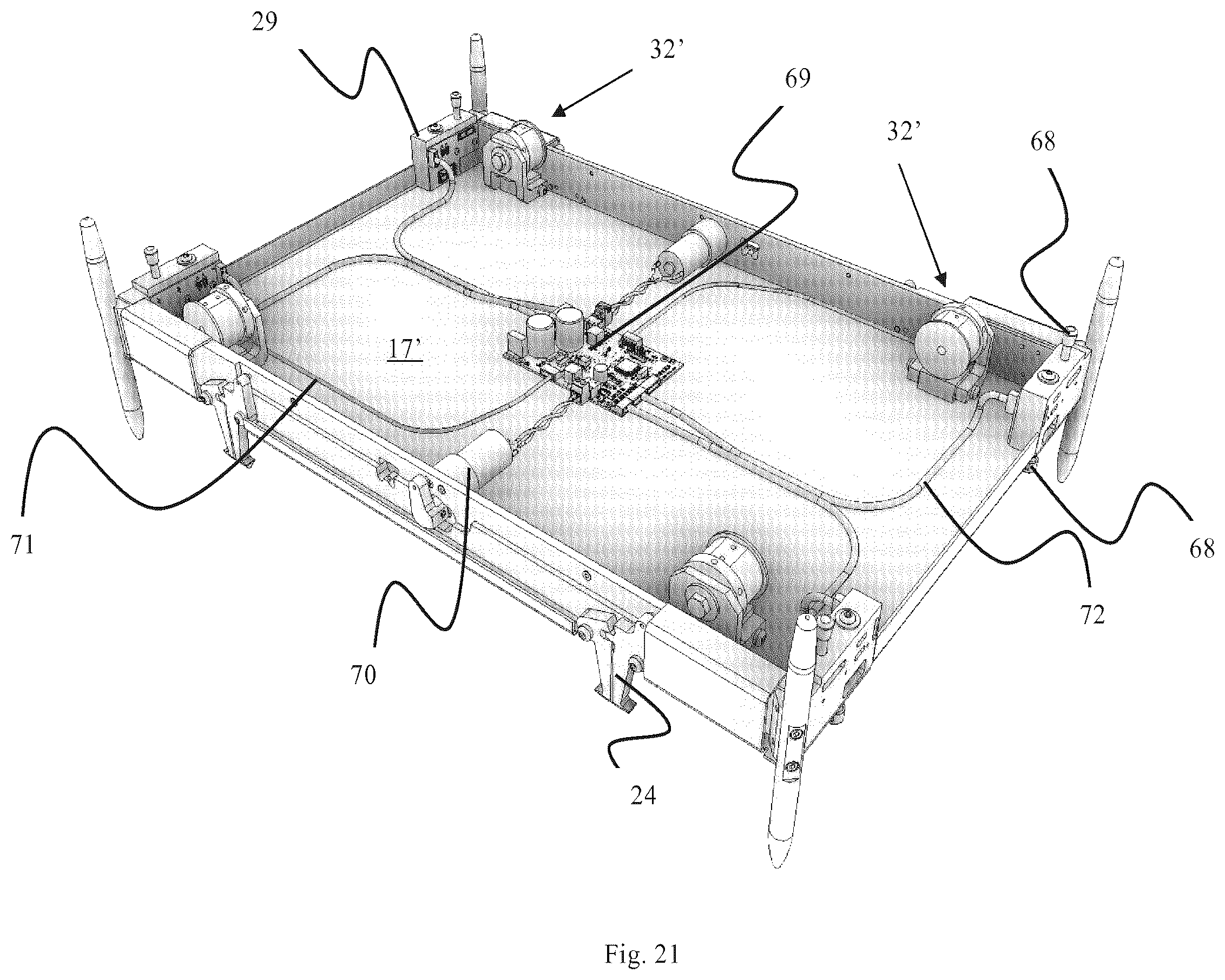 Patent US12552603 Figure 20 – Container-handling vehicle