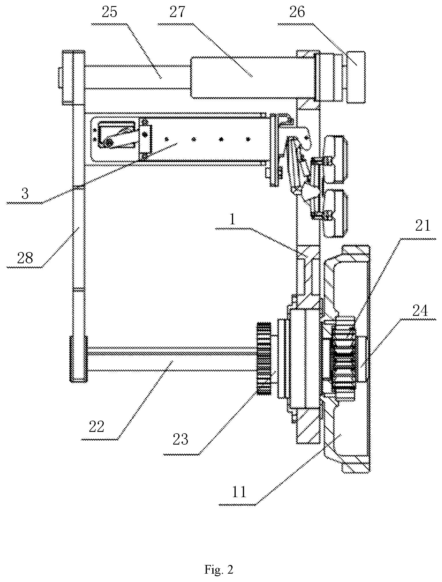 Patent US12552605 Figure 2 – Logistics vehicle and logistics system