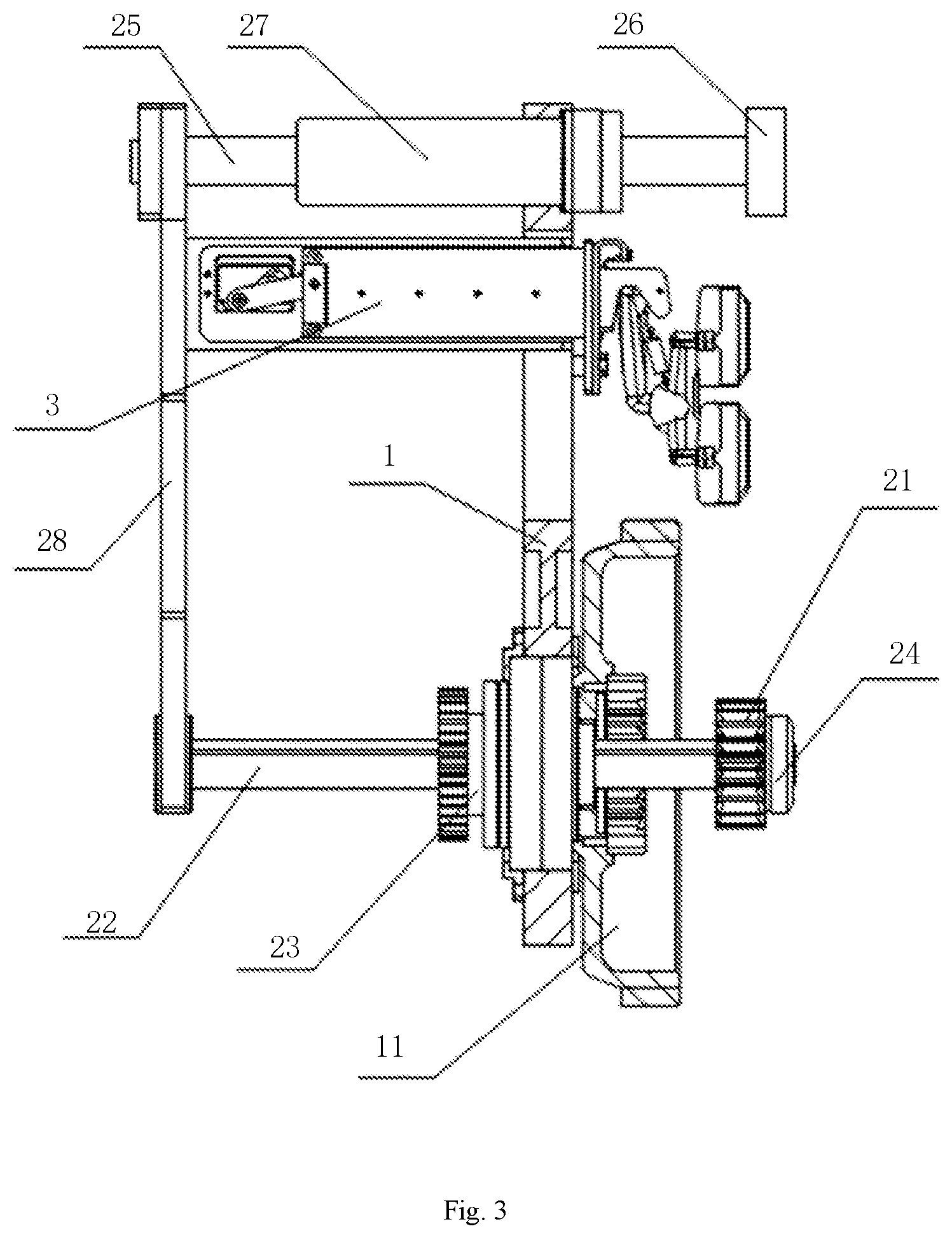 Patent US12552605 Figure 3 – Logistics vehicle and logistics system