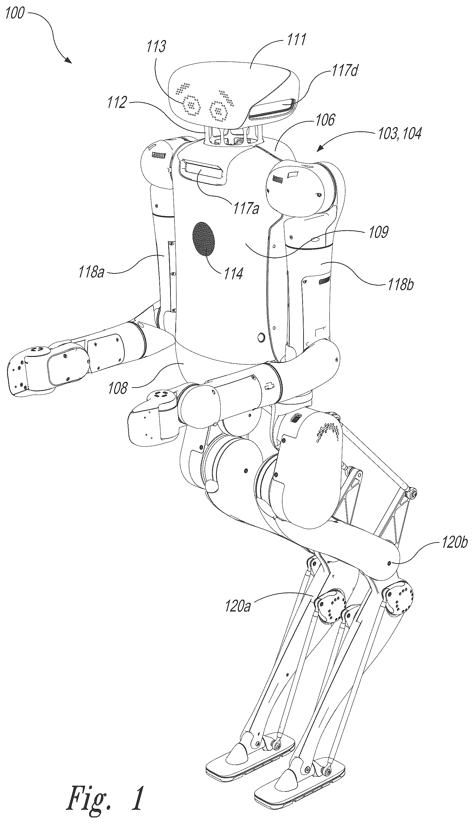 Patent US12552606 Figure 1 – Robotic manipulation with bimanual and nonprehensile aspects and related technology