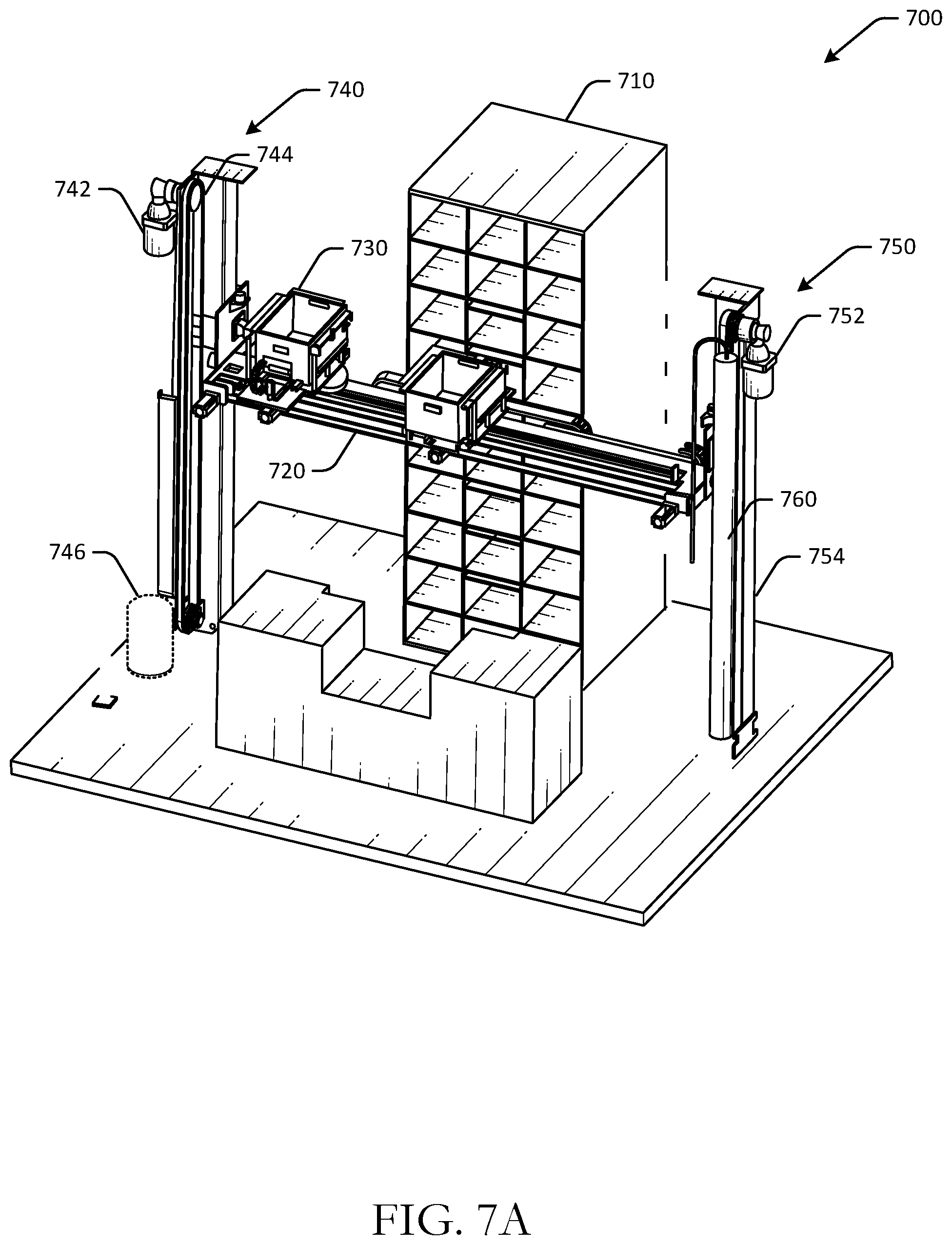Patent US12552608 Figure 8 – Counter balancing for improved robotic system efficiency