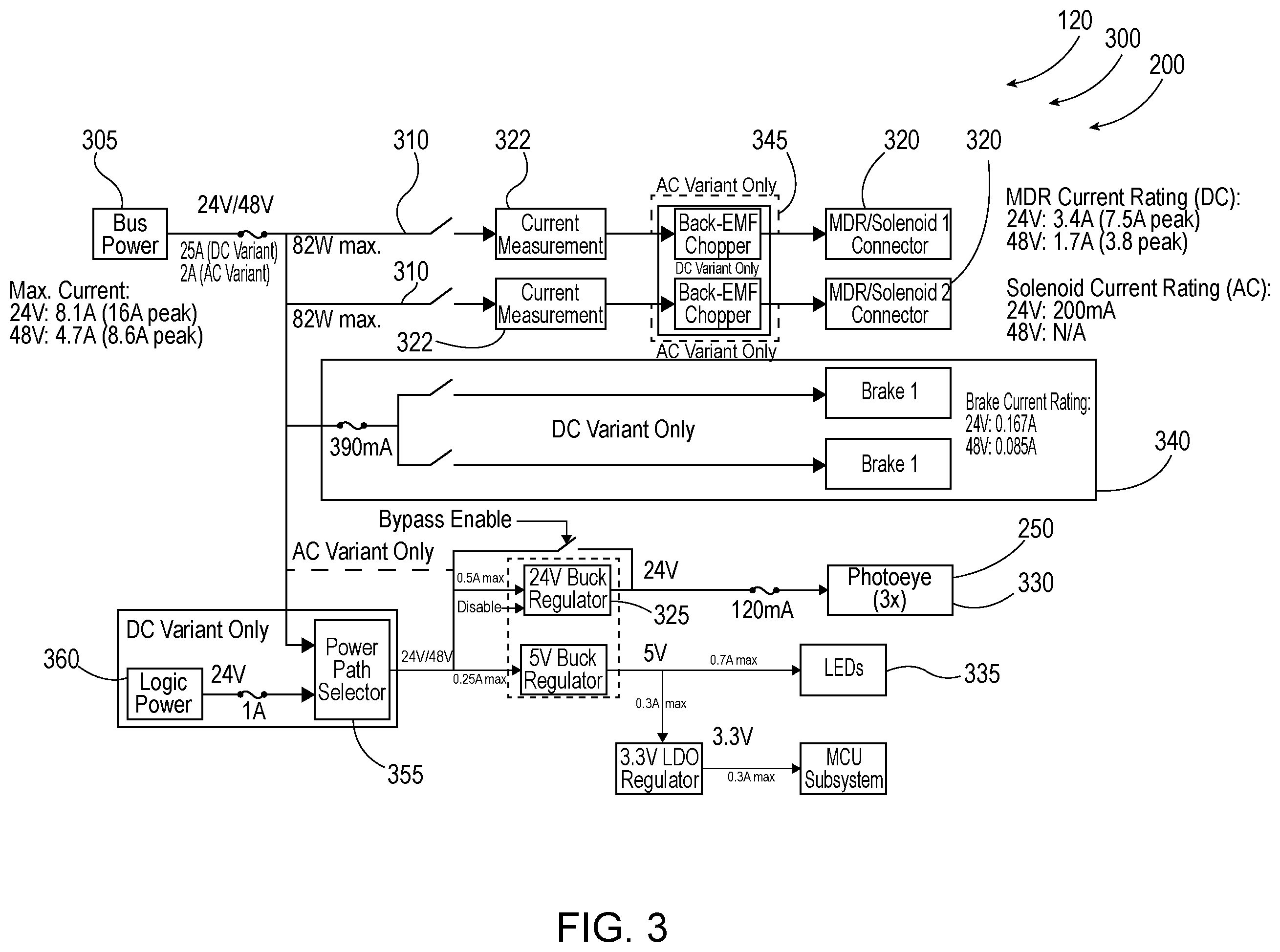 Patent US12552613 Figure 3 – Conveyor controller with roller detection system