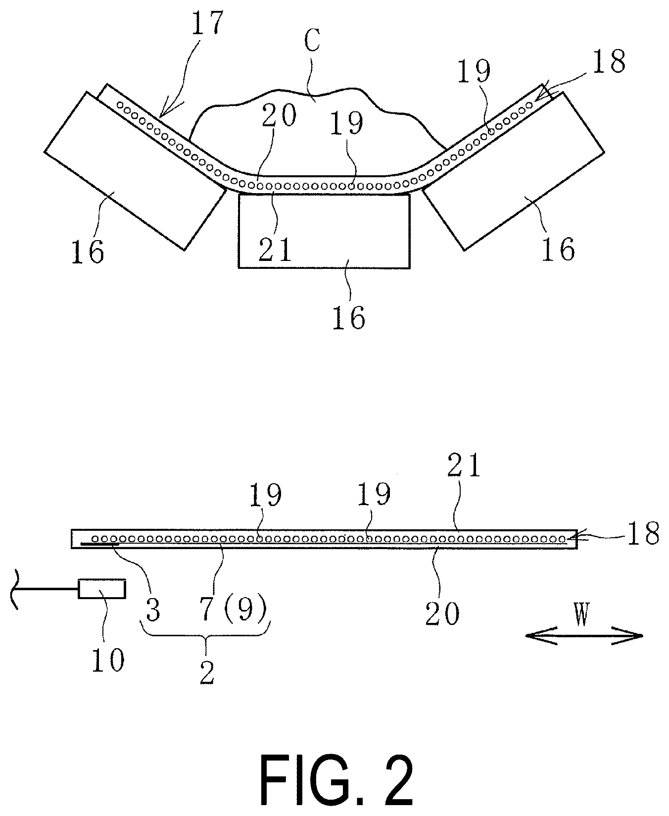 Patent US12552614 Figure 2 – Device and method for detecting wear in conveyor belt