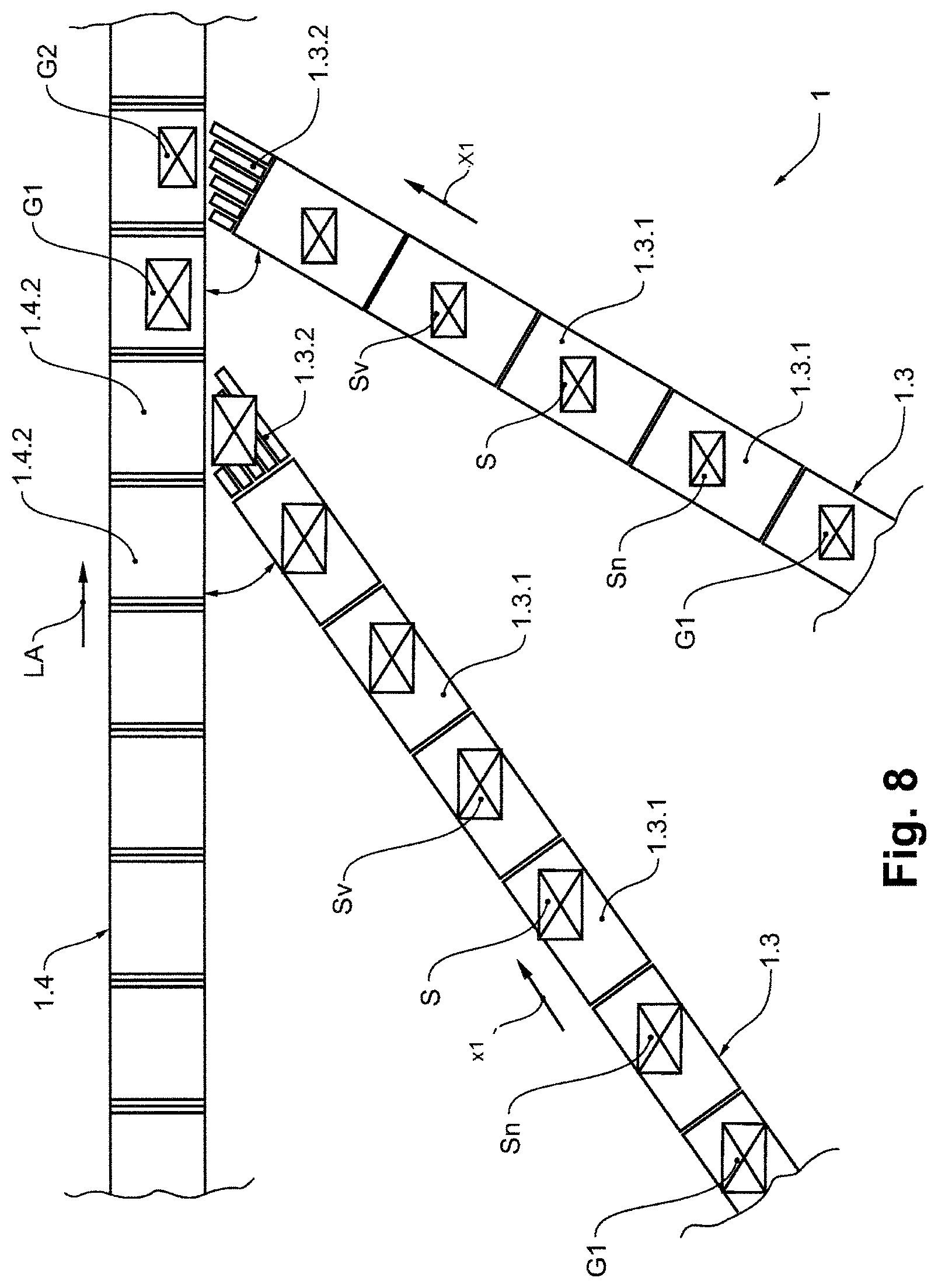 Patent US12552615 Figure 6 – Conveying device