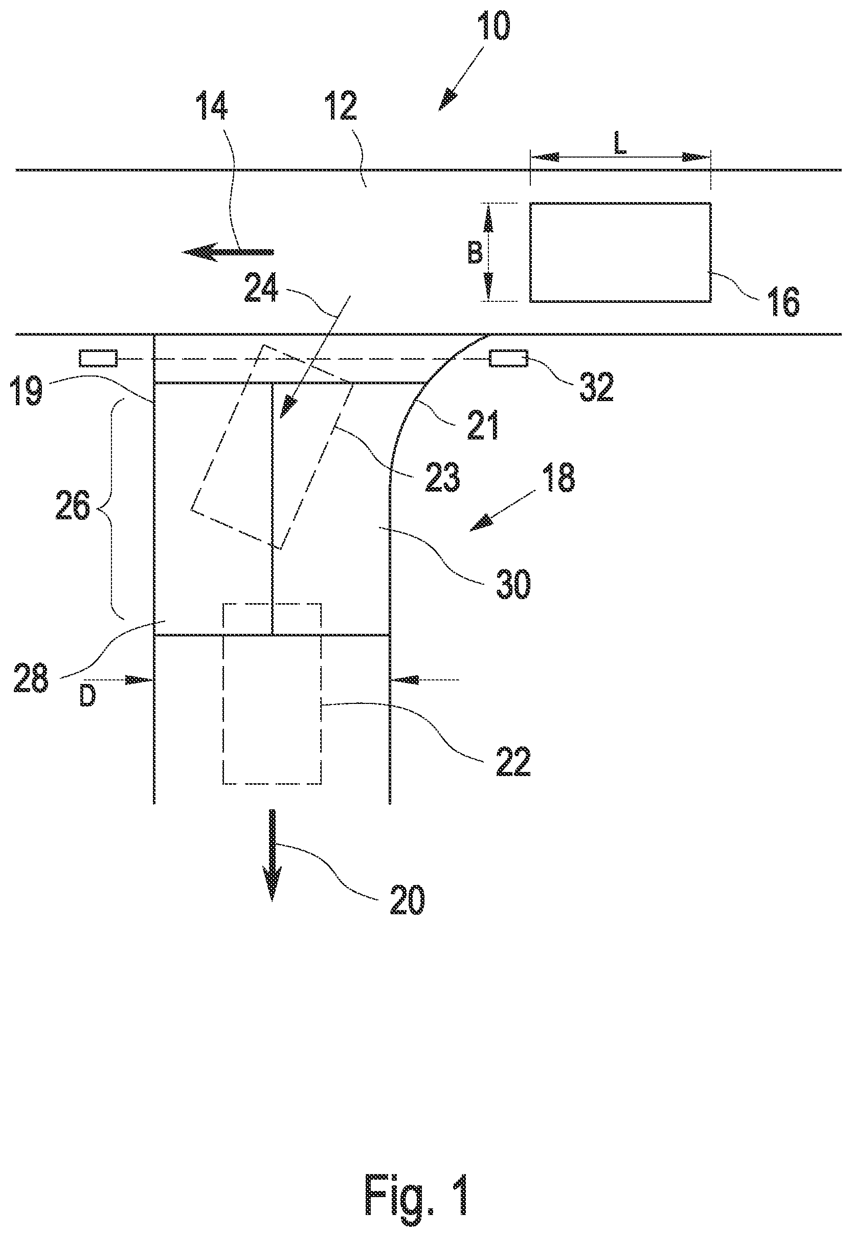 Patent US12552616 Figure 1 – Apparatus for conveying objects