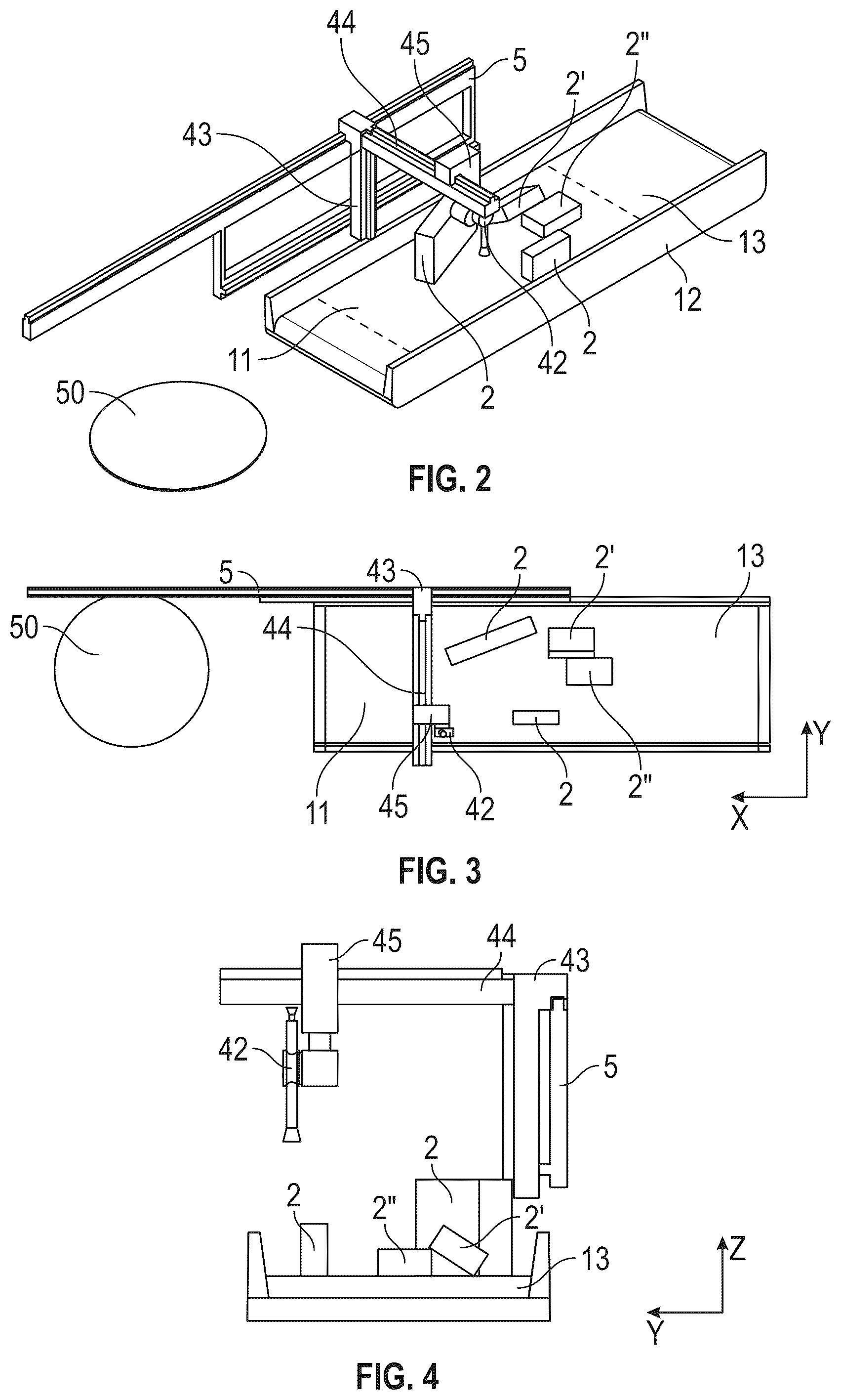 Patent US12552617 Figure 2 – Device and method for separating piece goods