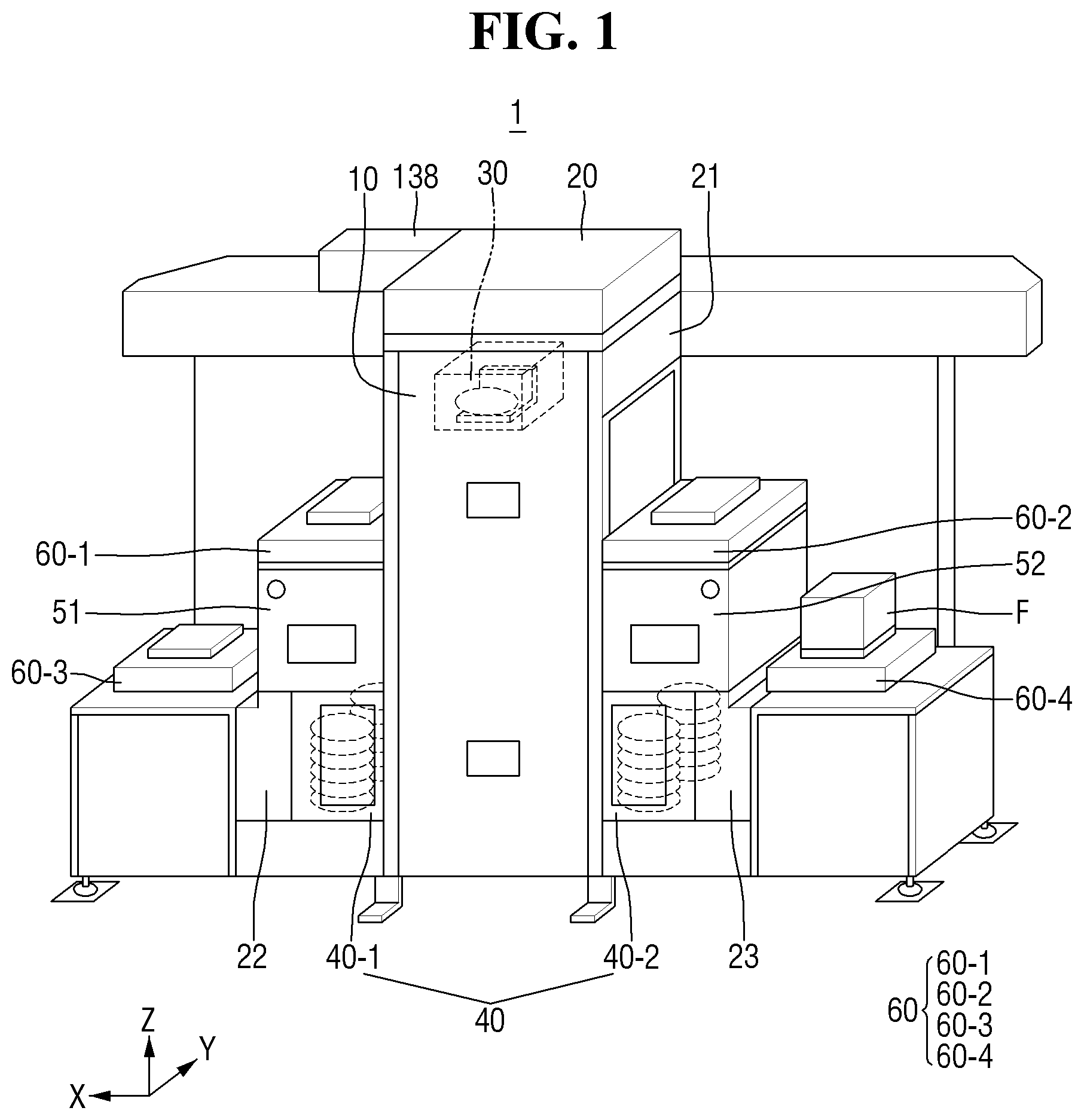 Patent US12552619 Figure 1 – Wafer transfer apparatus, wafer transfer system, and method for removing particles in wafer transfer apparatus