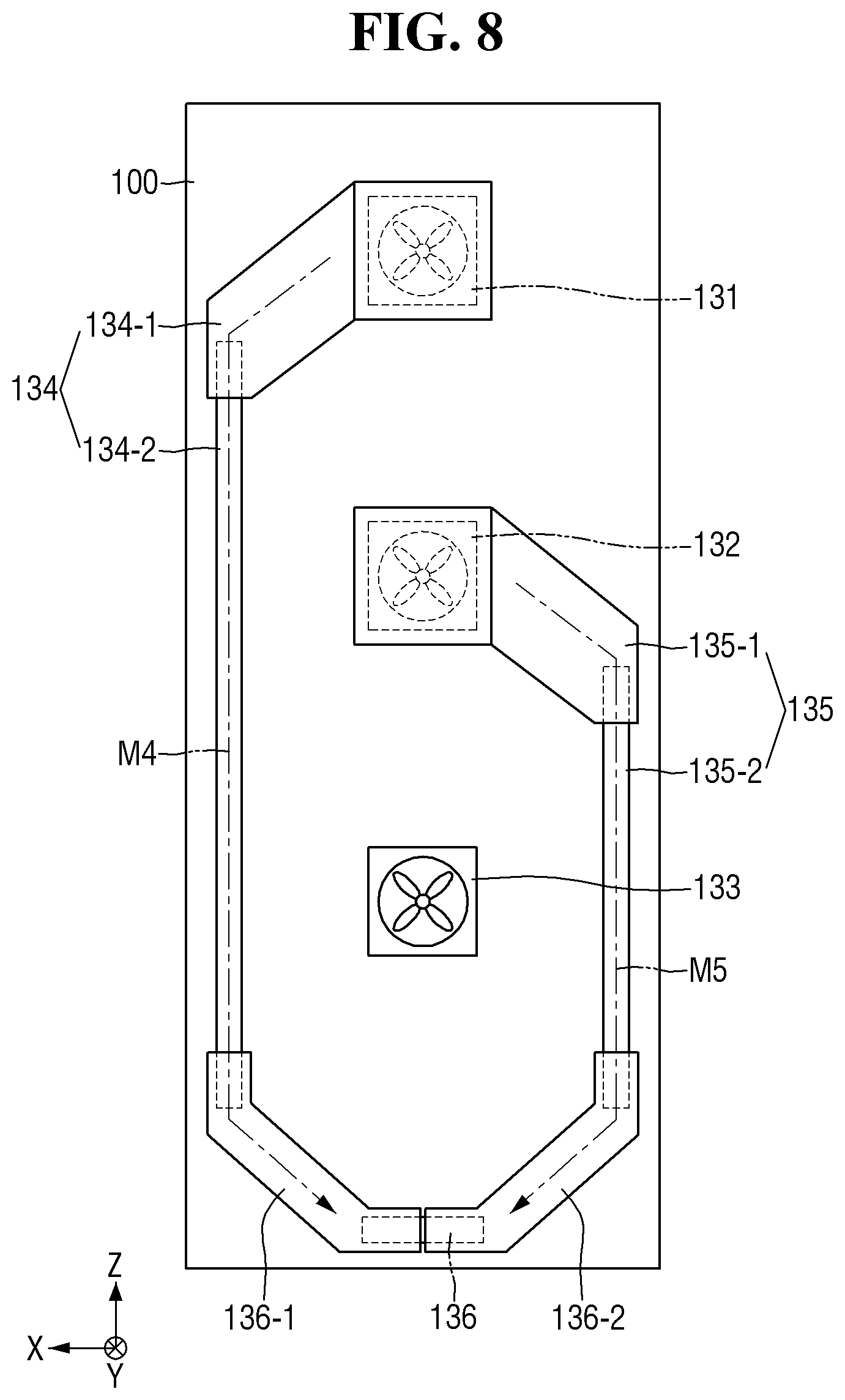 Patent US12552619 Figure 8 – Wafer transfer apparatus, wafer transfer system, and method for removing particles in wafer transfer apparatus