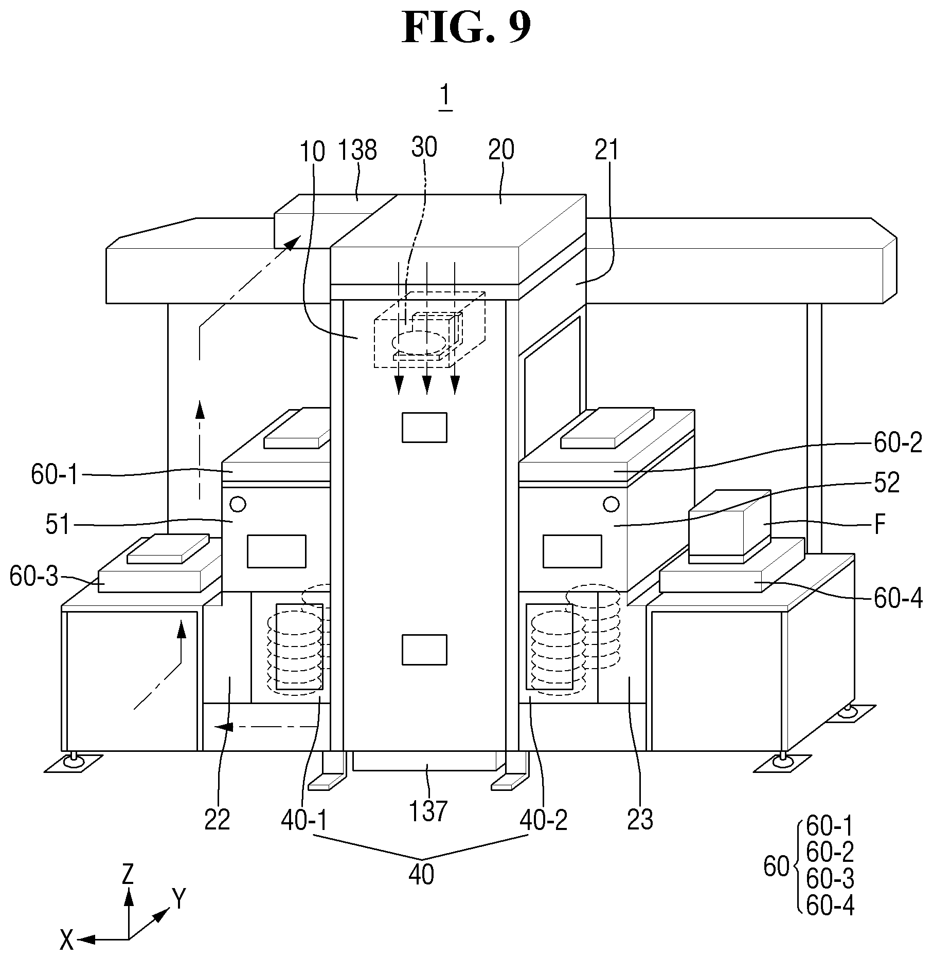 Patent US12552619 Figure 9 – Wafer transfer apparatus, wafer transfer system, and method for removing particles in wafer transfer apparatus