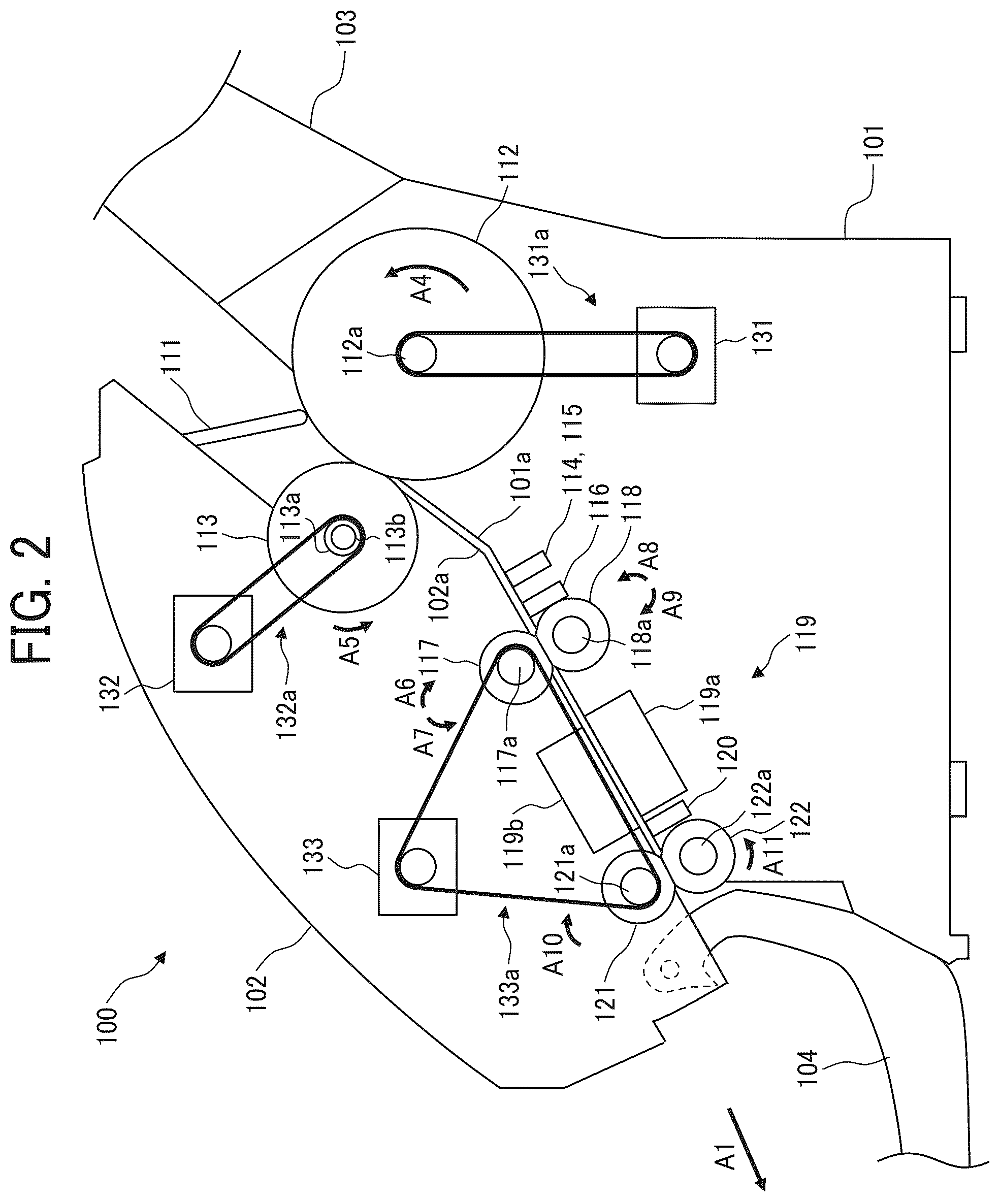 Patent US12552626 Figure 2 – Media conveying apparatus, media conveying method, and non-transitory recording medium