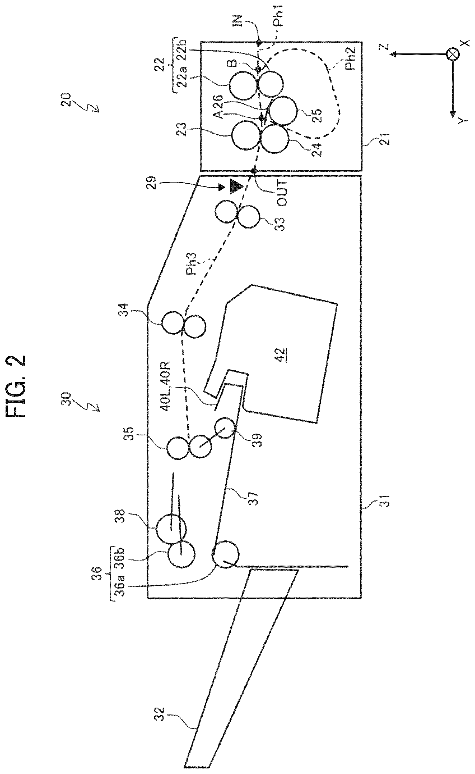 Patent US12552632 Figure 2 – Sheet processing device, image forming apparatus, and image forming system
