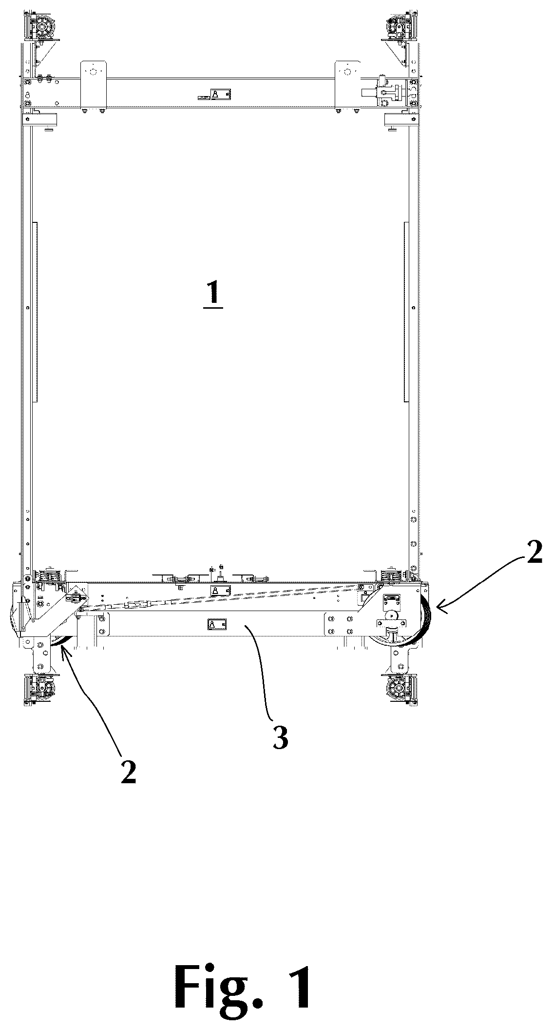 Patent US12552639 Figure 1 – Movement evaluation method for an elevator car