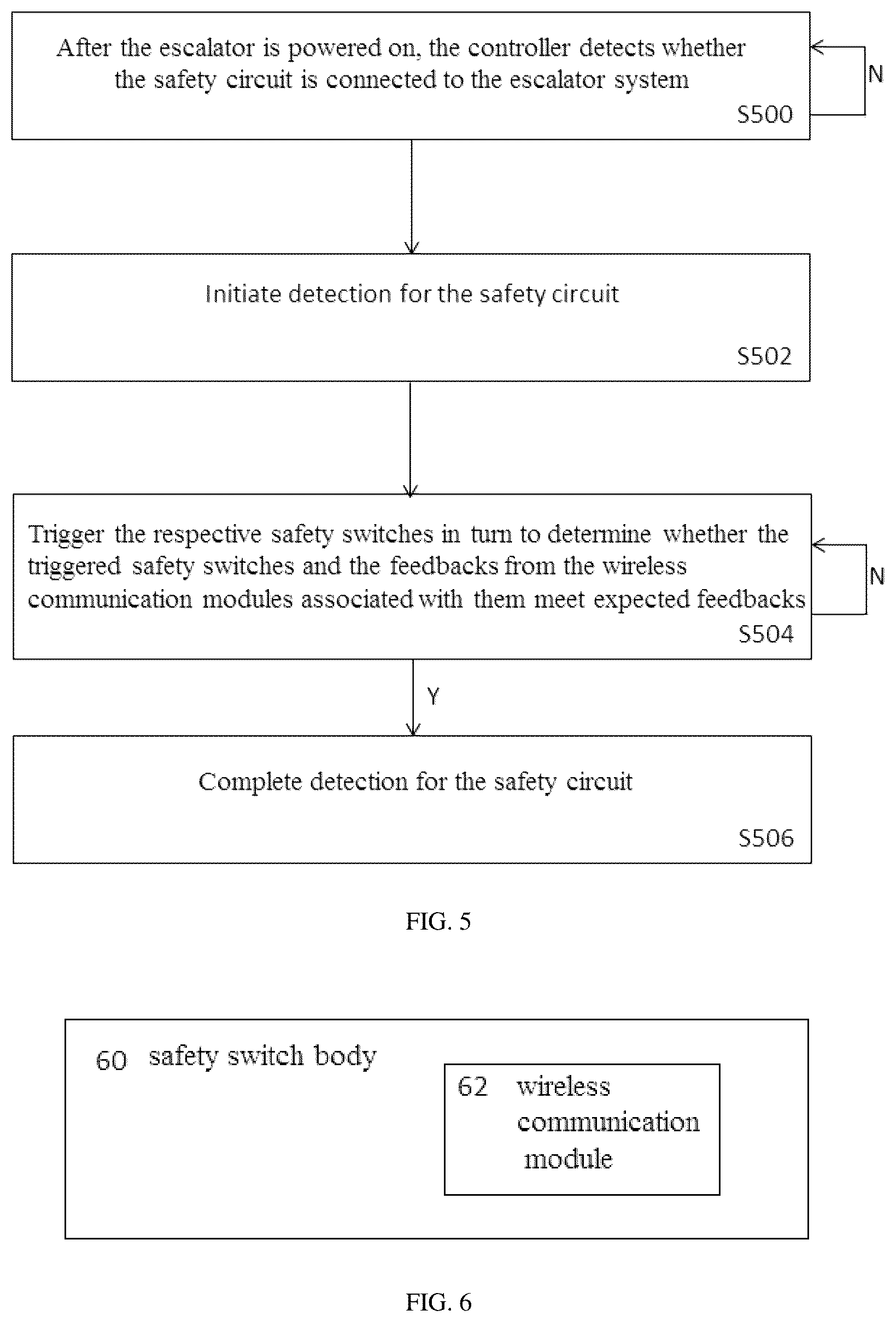 Patent US12552643 Figure 4 – Controlling system for safety, a controlling method for safety, a safety switch and an escalator system