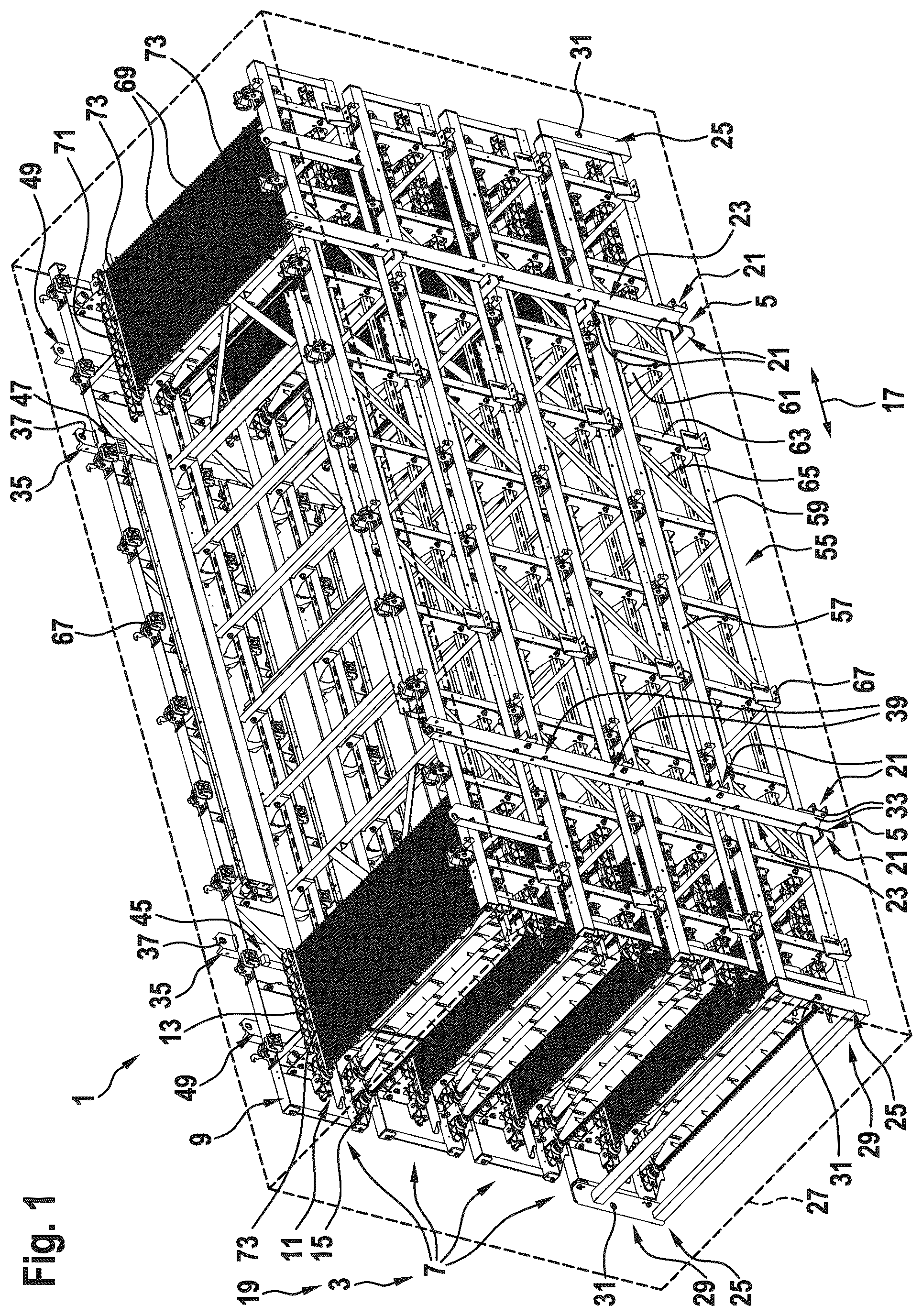 Patent US12552644 — Transport unit and method for transporting a moving walkway — Figure 1