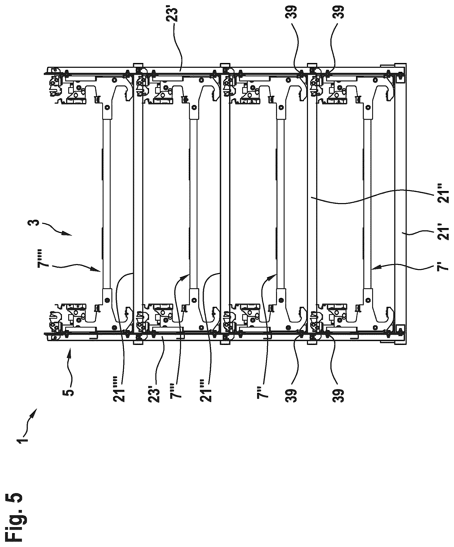 Patent US12552644 Figure 4 – Transport unit and method for transporting a moving walkway