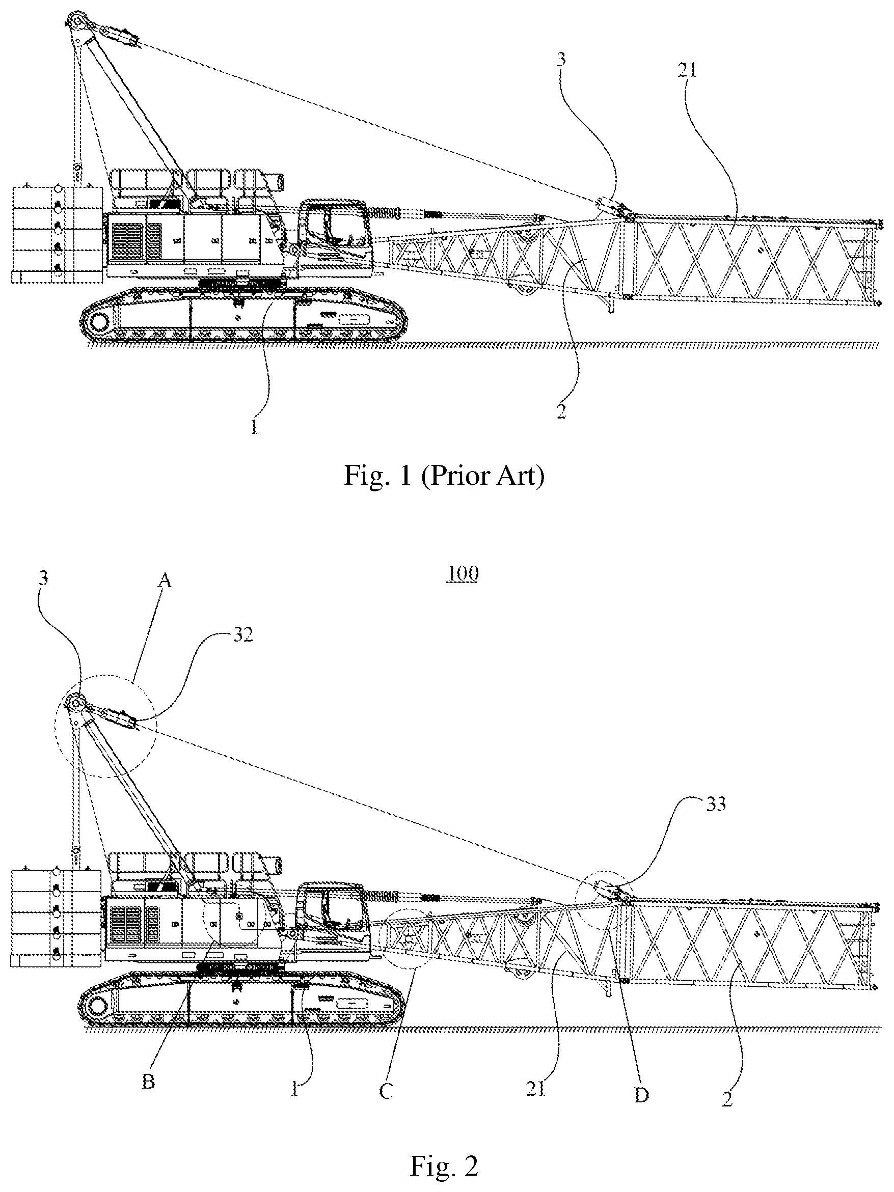 Patent US12552645 Figure 1 – Crane and control method therefor