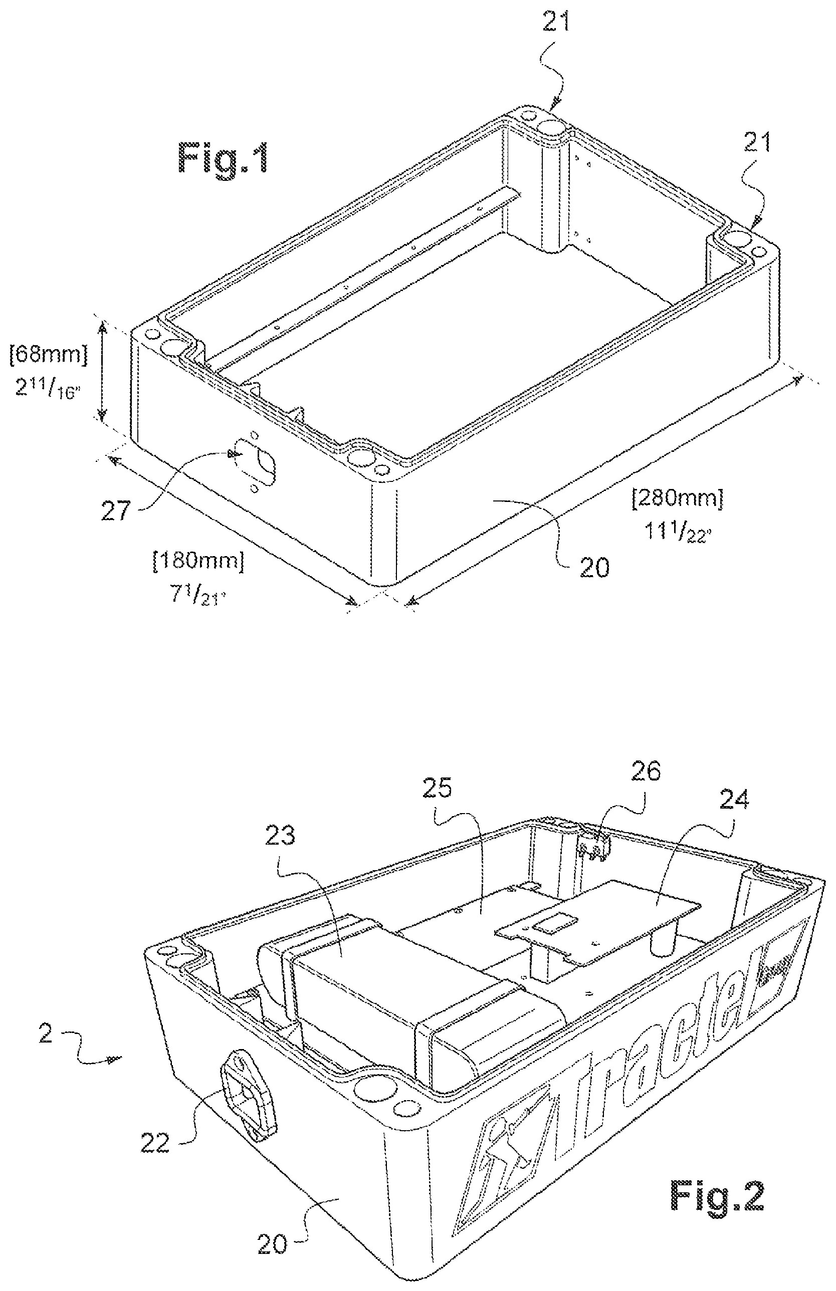 Patent US12552647 Figure 1 – Hoist apparatus comprising a monitoring device and management system using the hoist apparatus