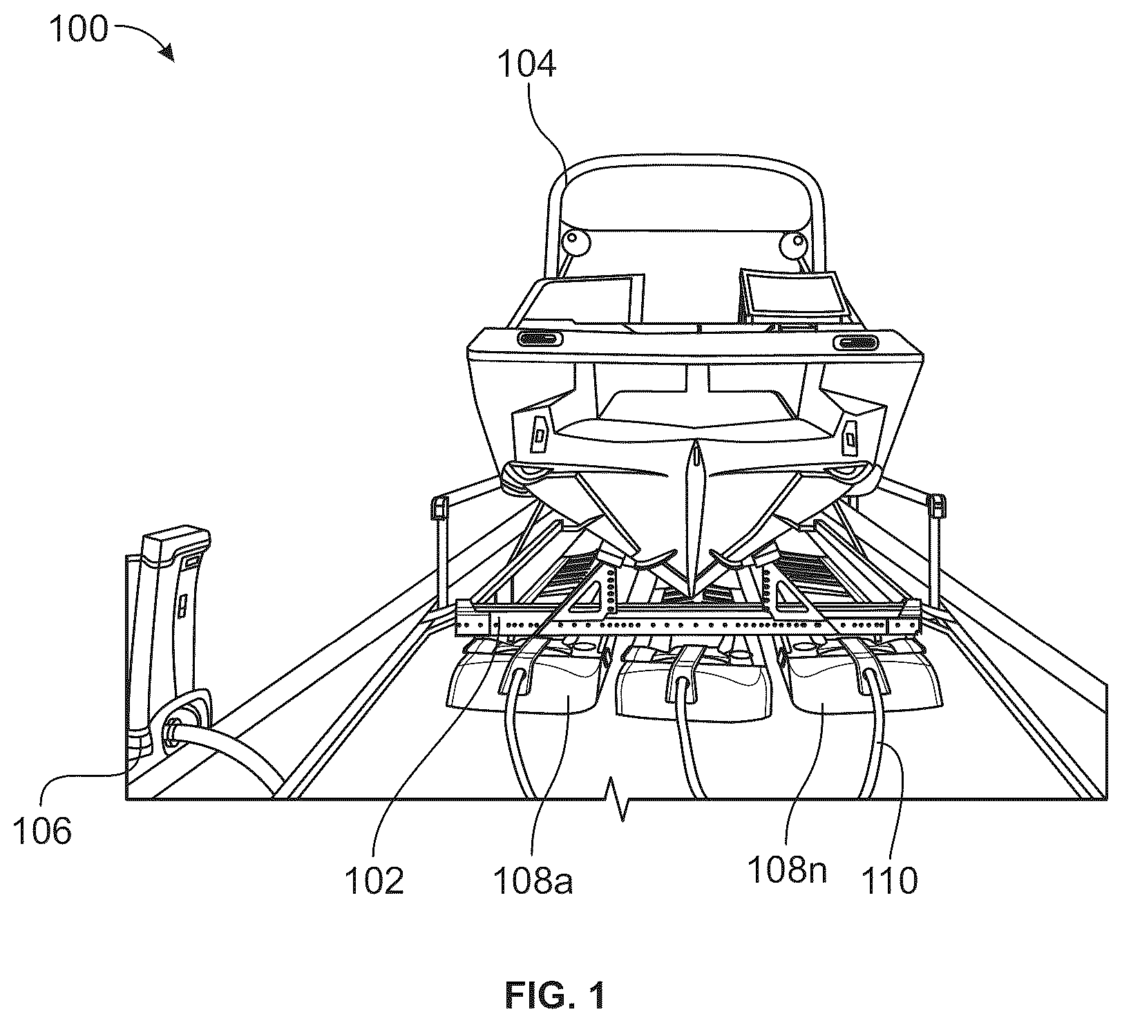 Patent US12552648 Figure 1 – Apparatus for air control to an inflatable object lift
