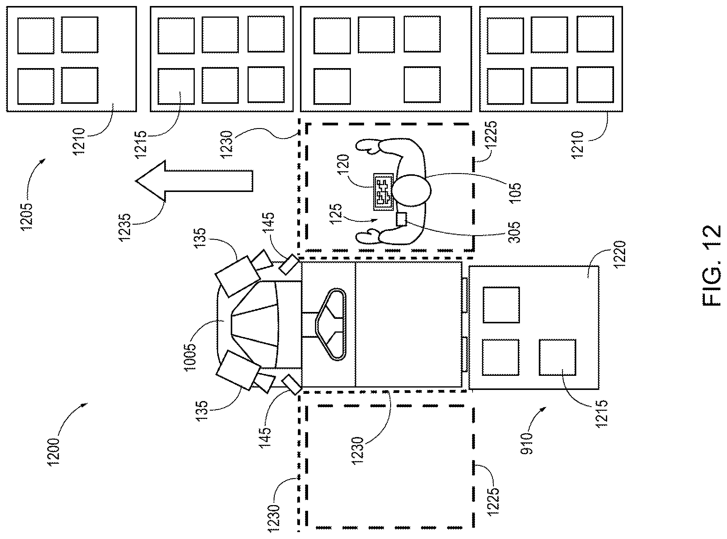 Patent US12552650 Figure 12 – Hands free advance control for material handling vehicle