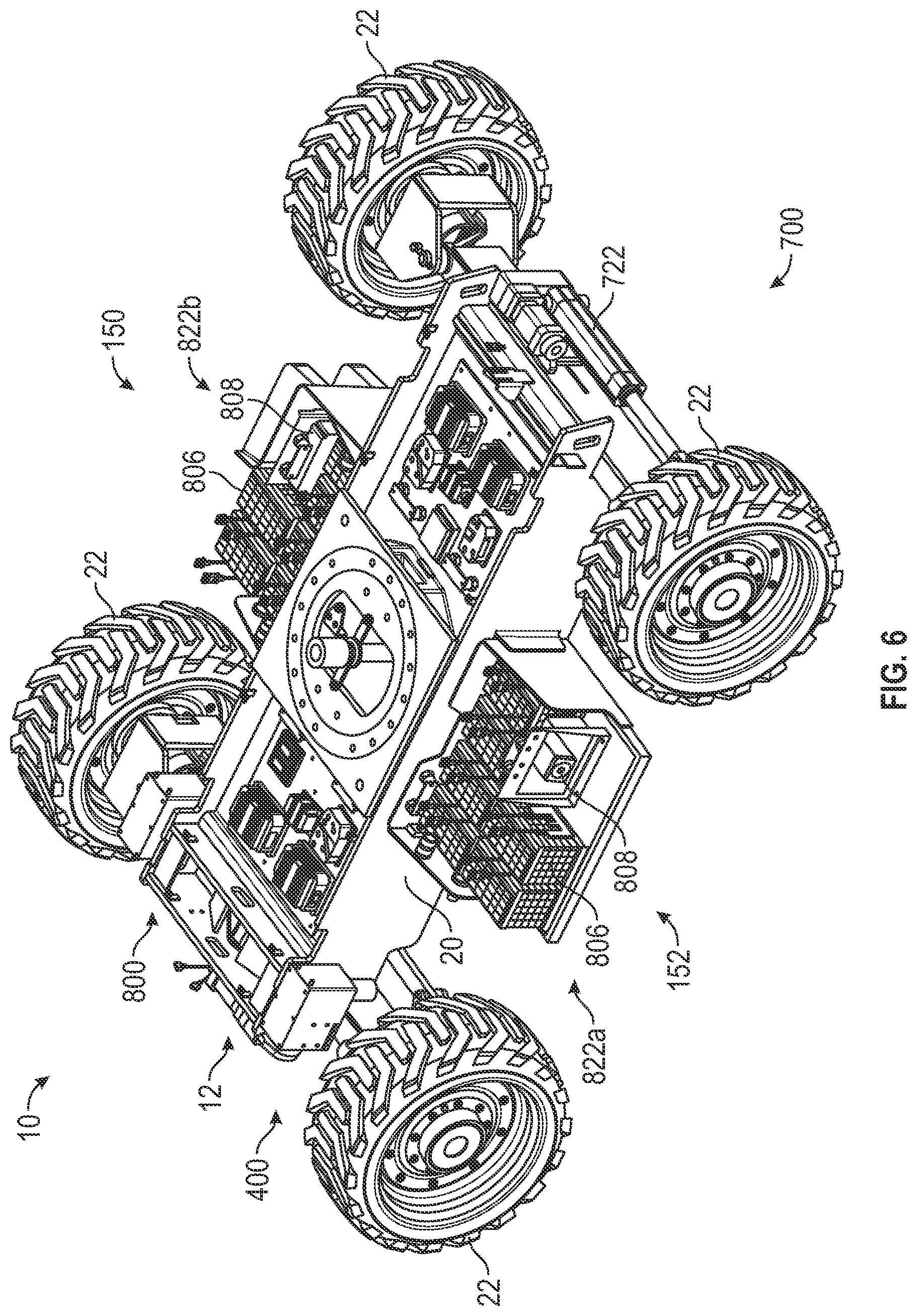 Patent US12552651 Figure 6 – Lift device with deployable operator station
