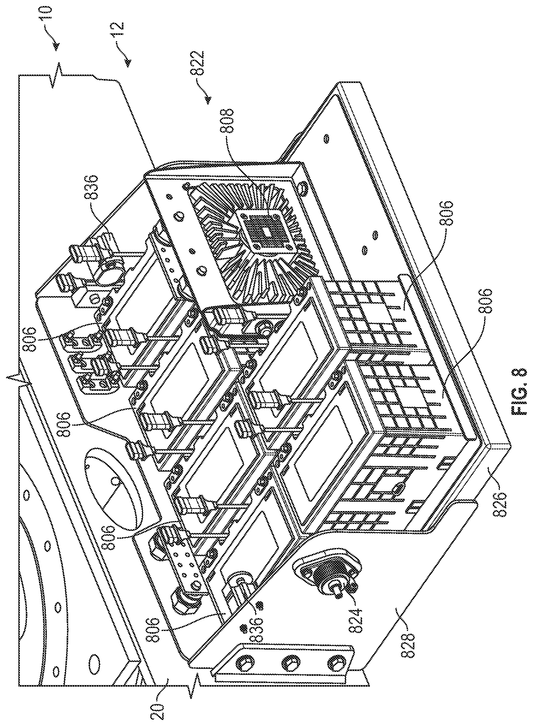 Patent US12552651 Figure 8 – Lift device with deployable operator station