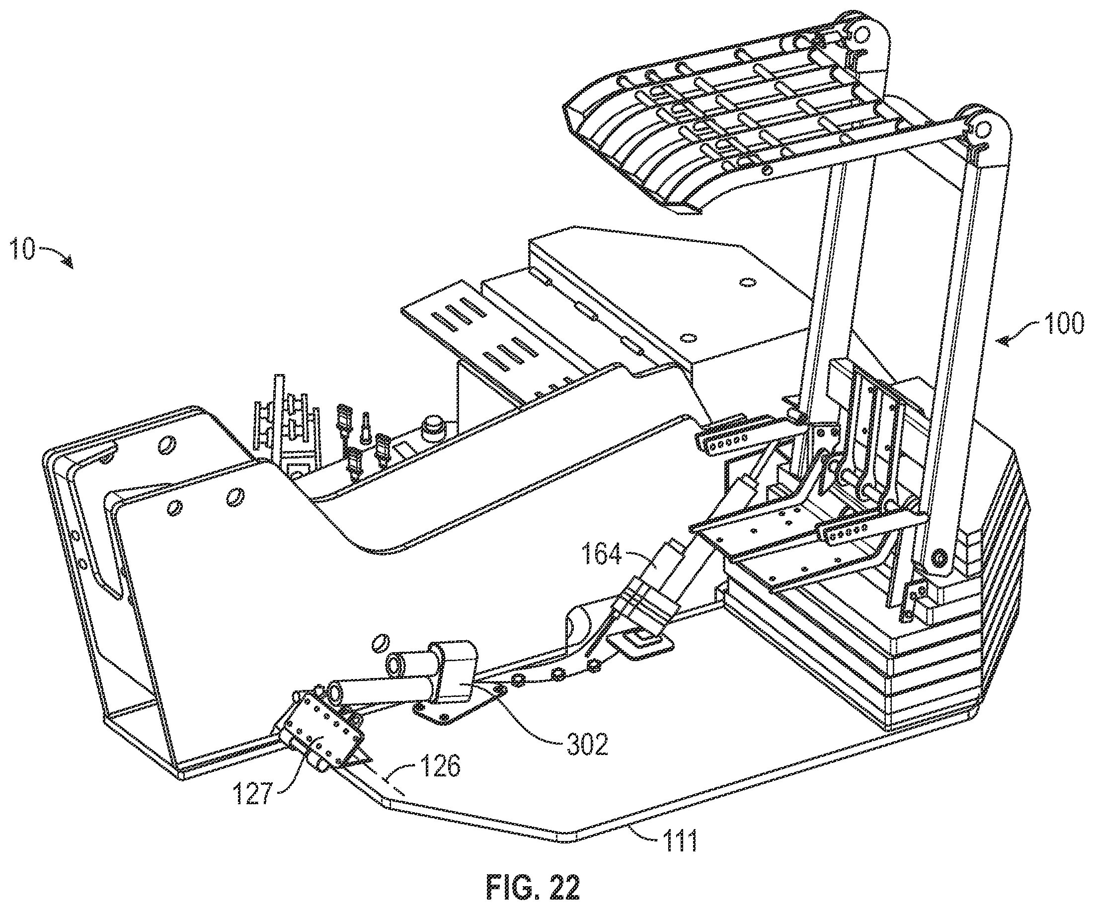 Patent US12552651 Figure 20 – Lift device with deployable operator station