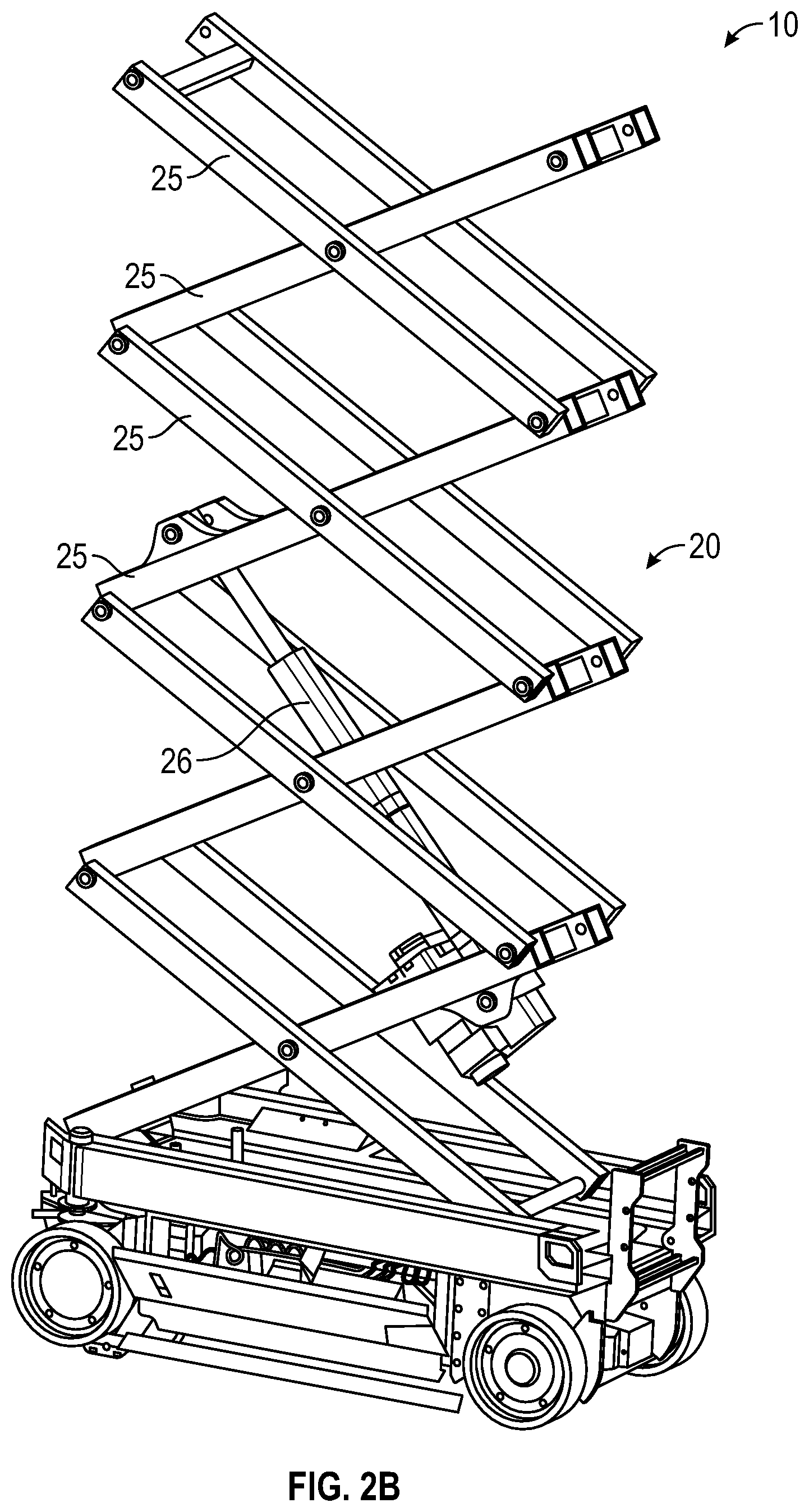 Patent US12552655 Figure 4 – Scissor lift descent control systems and methods