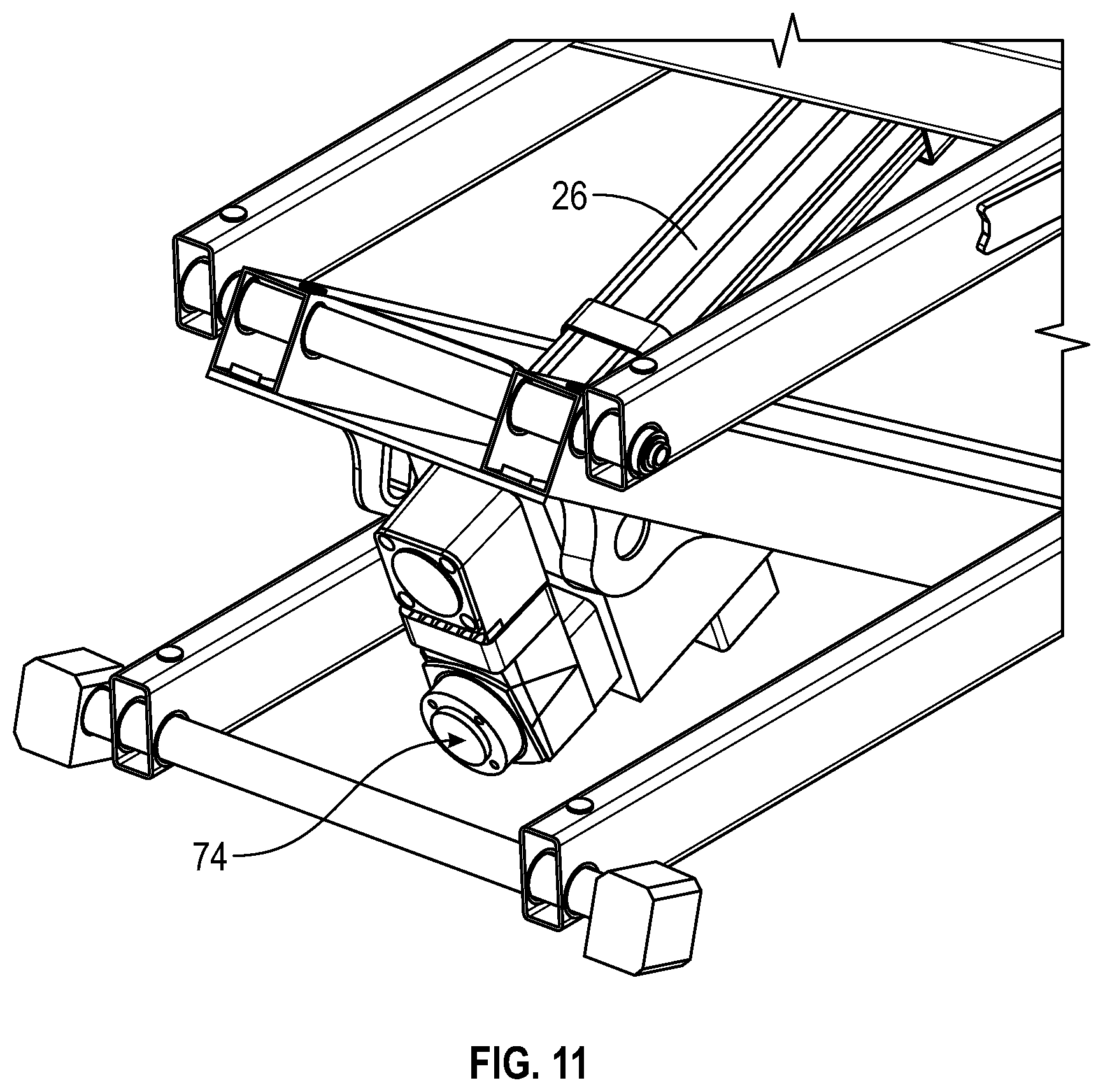 Patent US12552655 Figure 12 – Scissor lift descent control systems and methods