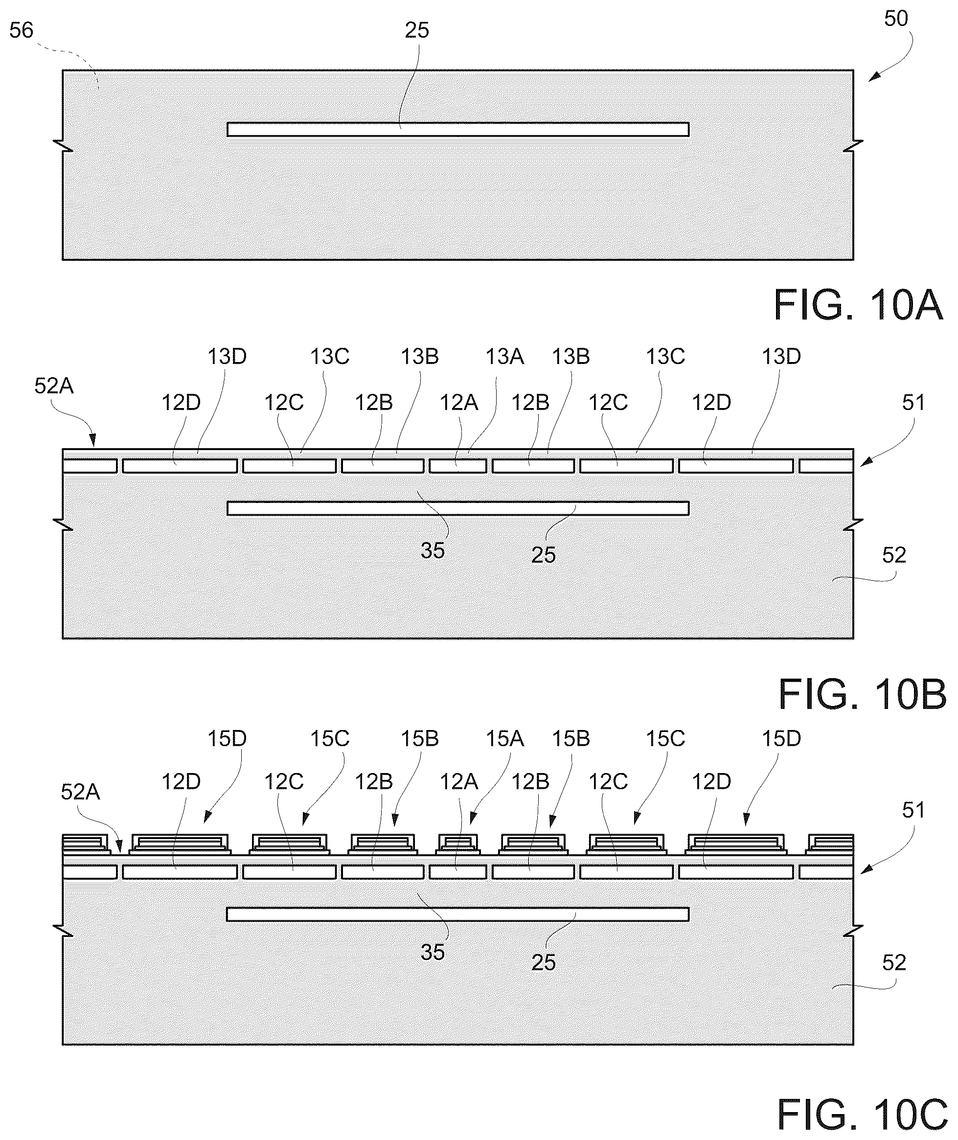 Patent US12552660 Figure 5 – Micro-electro-mechanical device for transducing high-frequency acoustic waves in a propagation medium and manufacturing process thereof