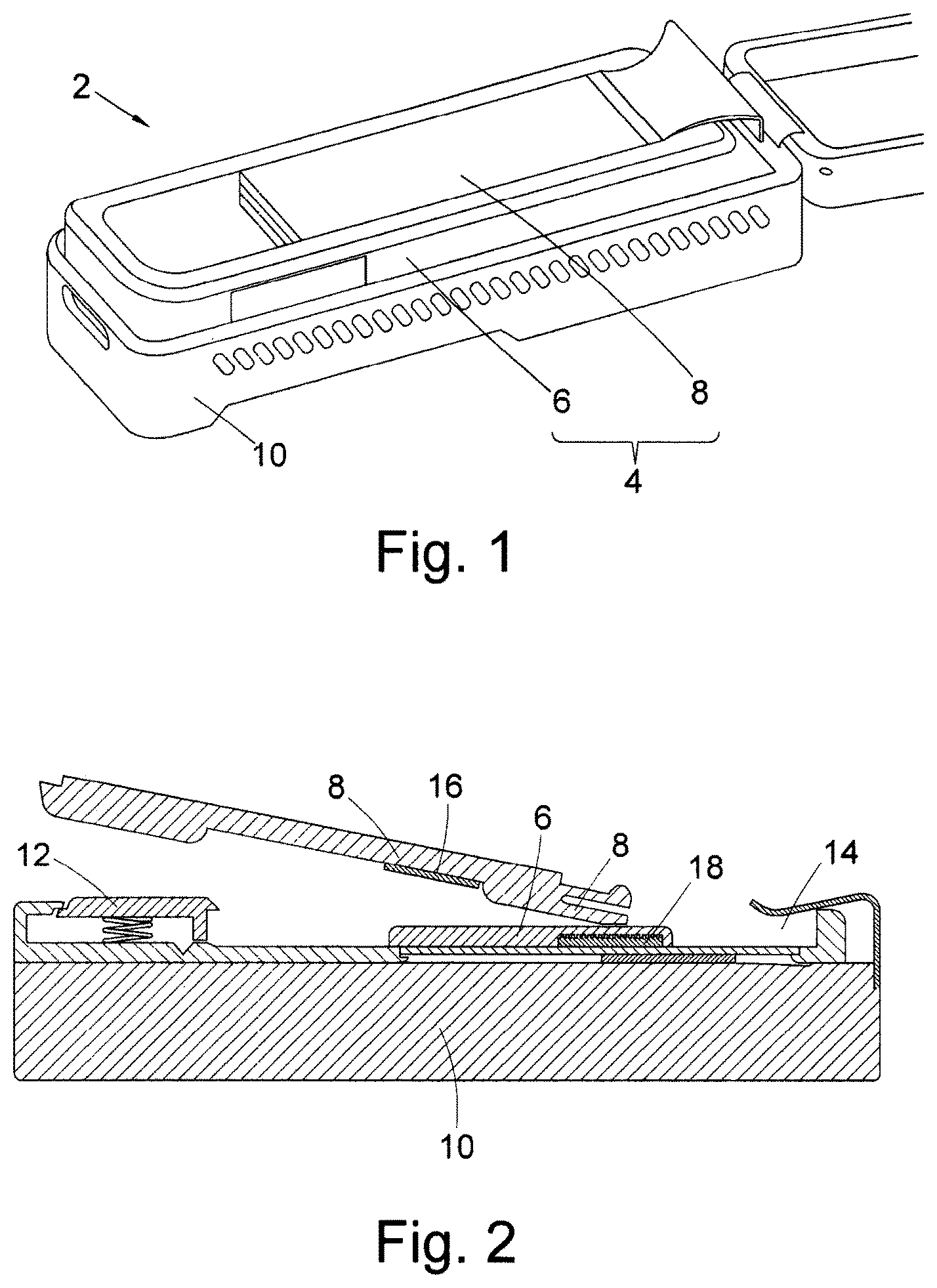 Patent US12552661 Figure 1 – Nanopore array with electrode connectors protected from electrostatic discharge