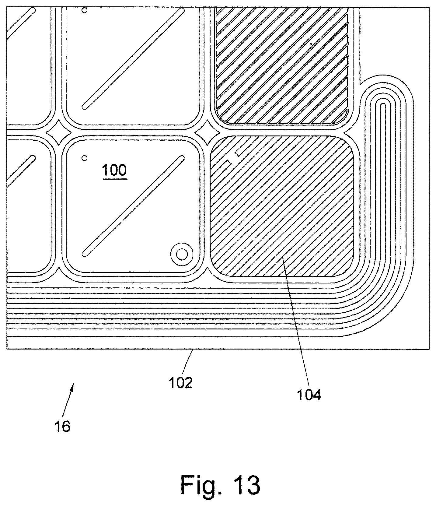 Patent US12552661 Figure 7 – Nanopore array with electrode connectors protected from electrostatic discharge
