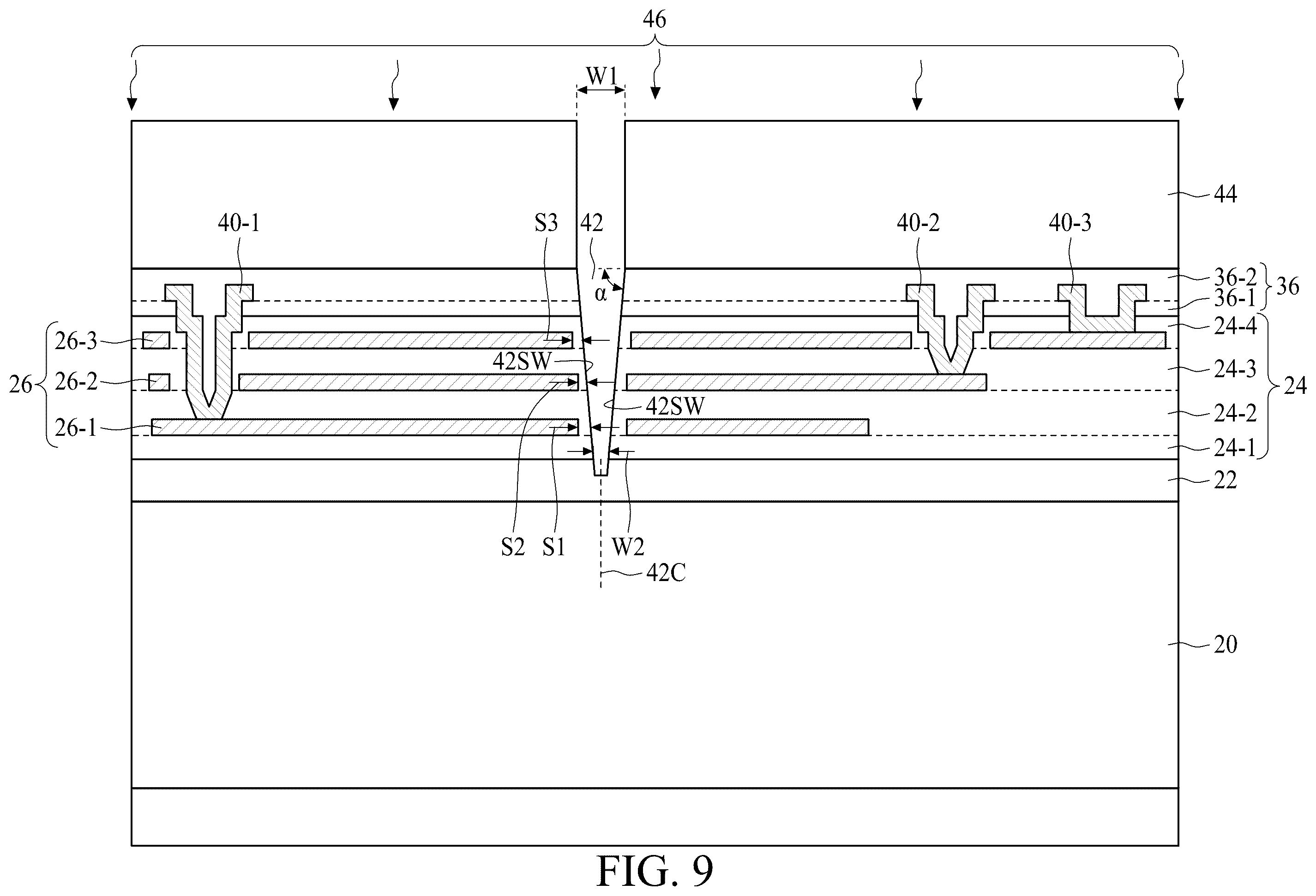 Patent US12552664 Figure 9 – Self-aligned acoustic hole formation in piezoelectrical MEMS microphone
