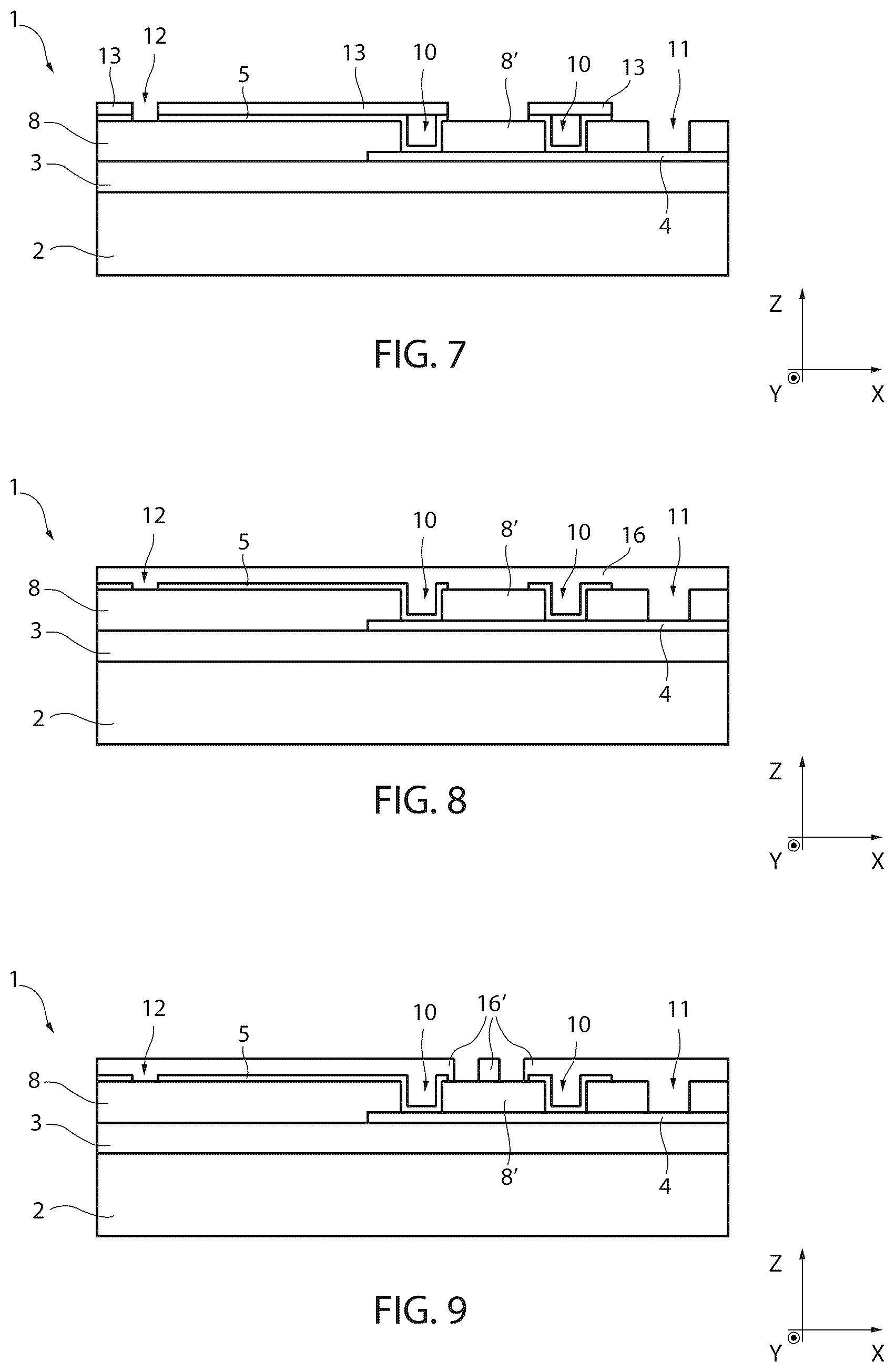 Patent US12552665 Figure 3 – Method for manufacturing an integrated system including a capacitive pressure sensor and an inertial sensor, and integrated system
