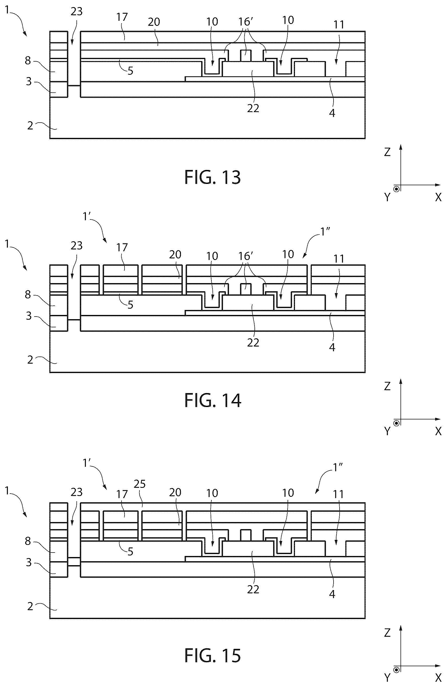 Patent US12552665 Figure 5 – Method for manufacturing an integrated system including a capacitive pressure sensor and an inertial sensor, and integrated system