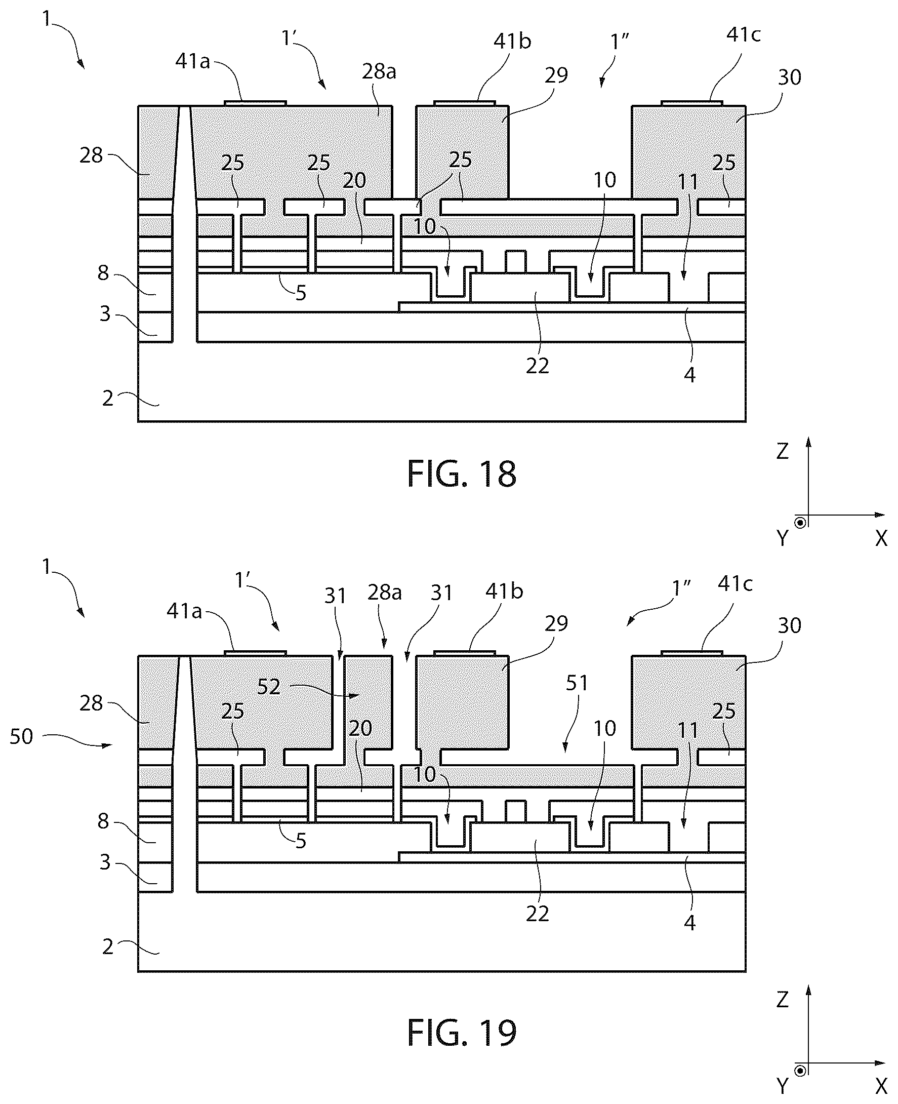 Patent US12552665 Figure 7 – Method for manufacturing an integrated system including a capacitive pressure sensor and an inertial sensor, and integrated system
