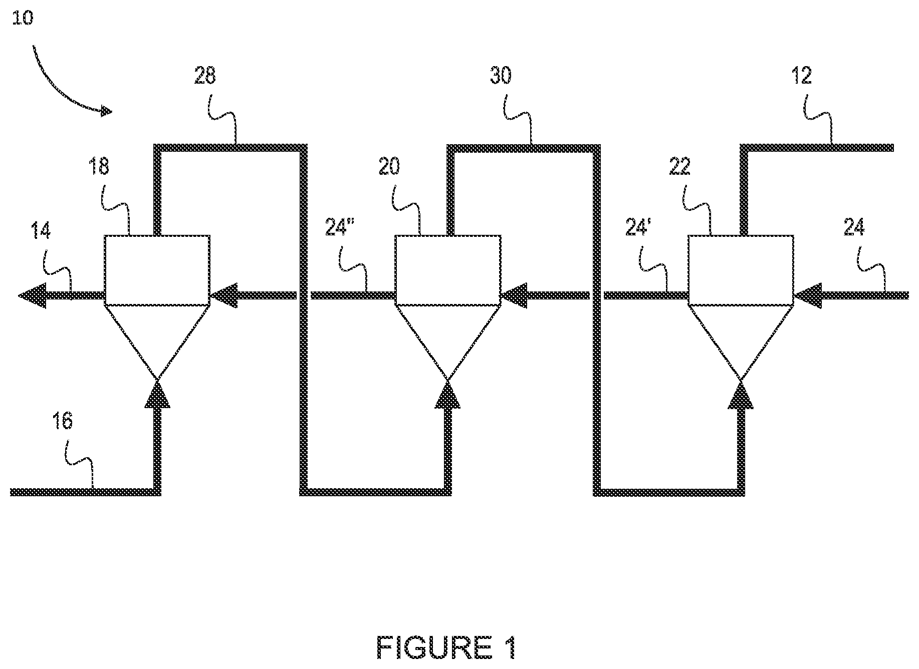 Patent US12552666 Figure 1 – Process for producing hydrogen and graphitic carbon from hydrocarbons