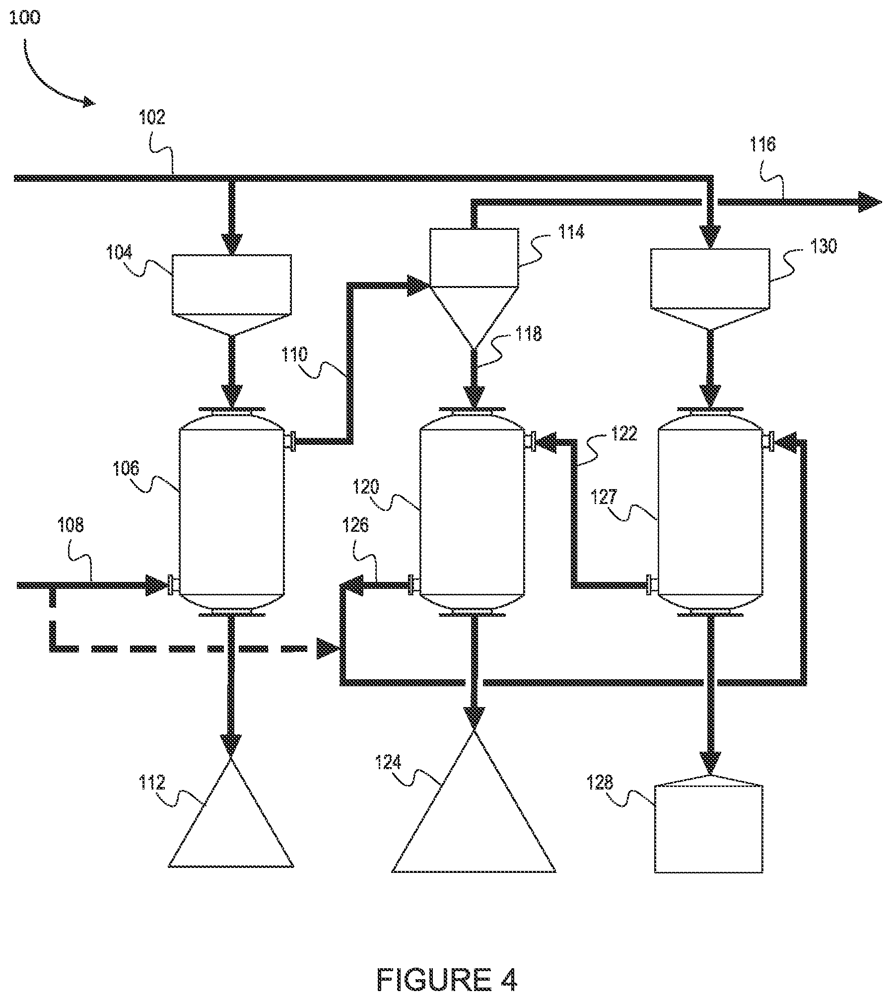 Patent US12552666 Figure 4 – Process for producing hydrogen and graphitic carbon from hydrocarbons