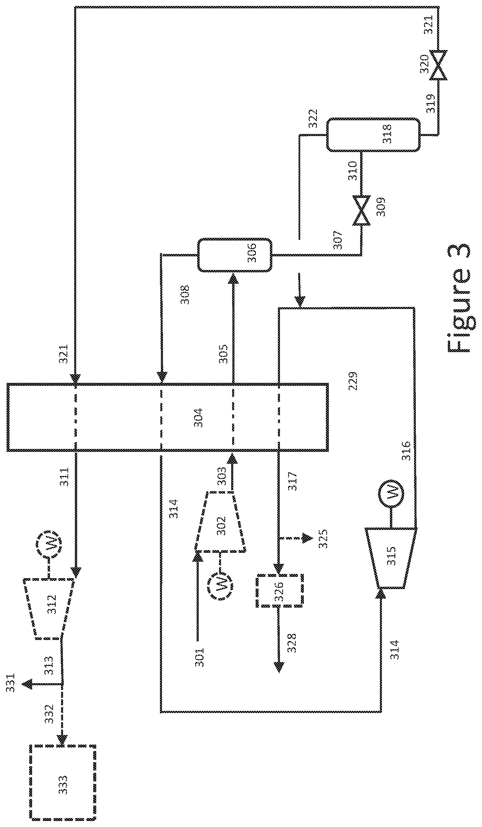Patent US12552668 Figure 3 – Method for separating hydrogen and nitrogen from cracked ammonia