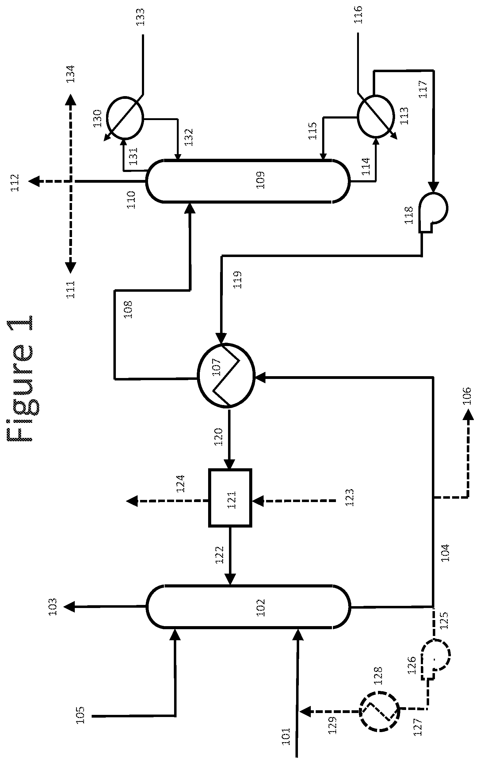 Patent US12552678 Figure 1 – Ammonia capture and recycle in an ammonia cracker