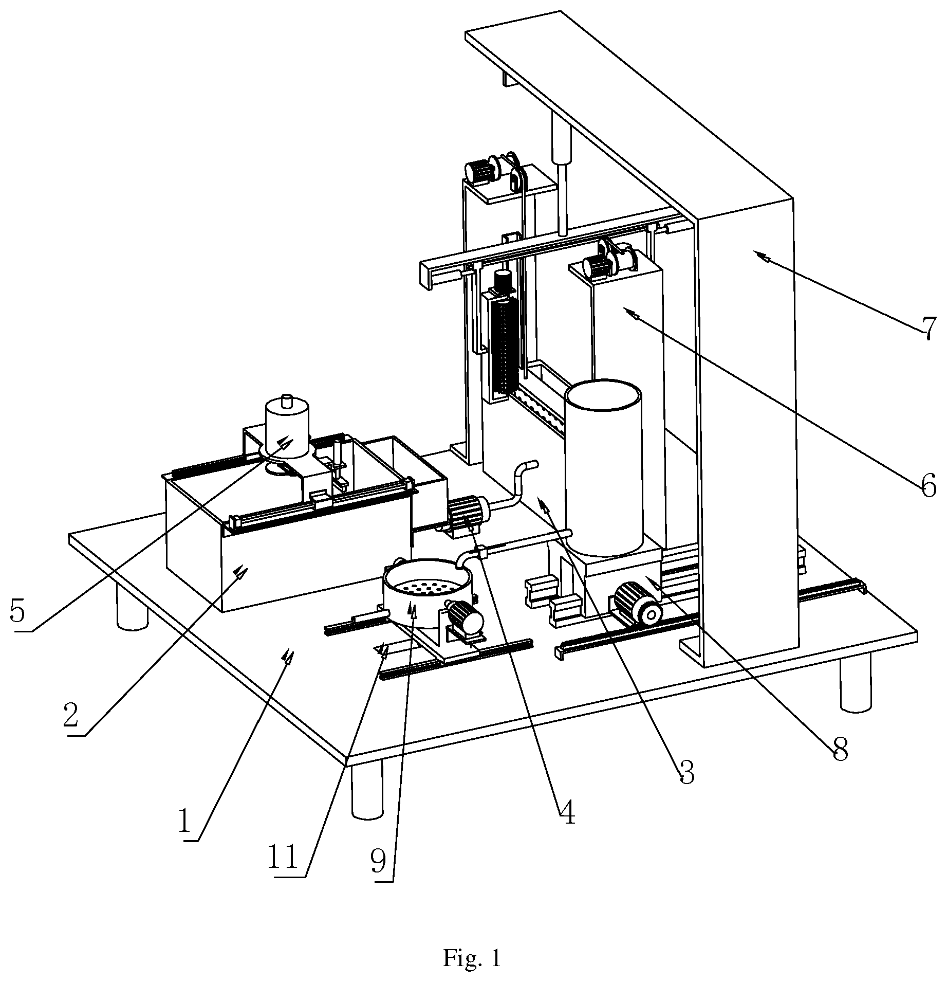 Patent US12552684 — Sewage purification treatment apparatus capable of being assembled in prefabricated way — Figure 1