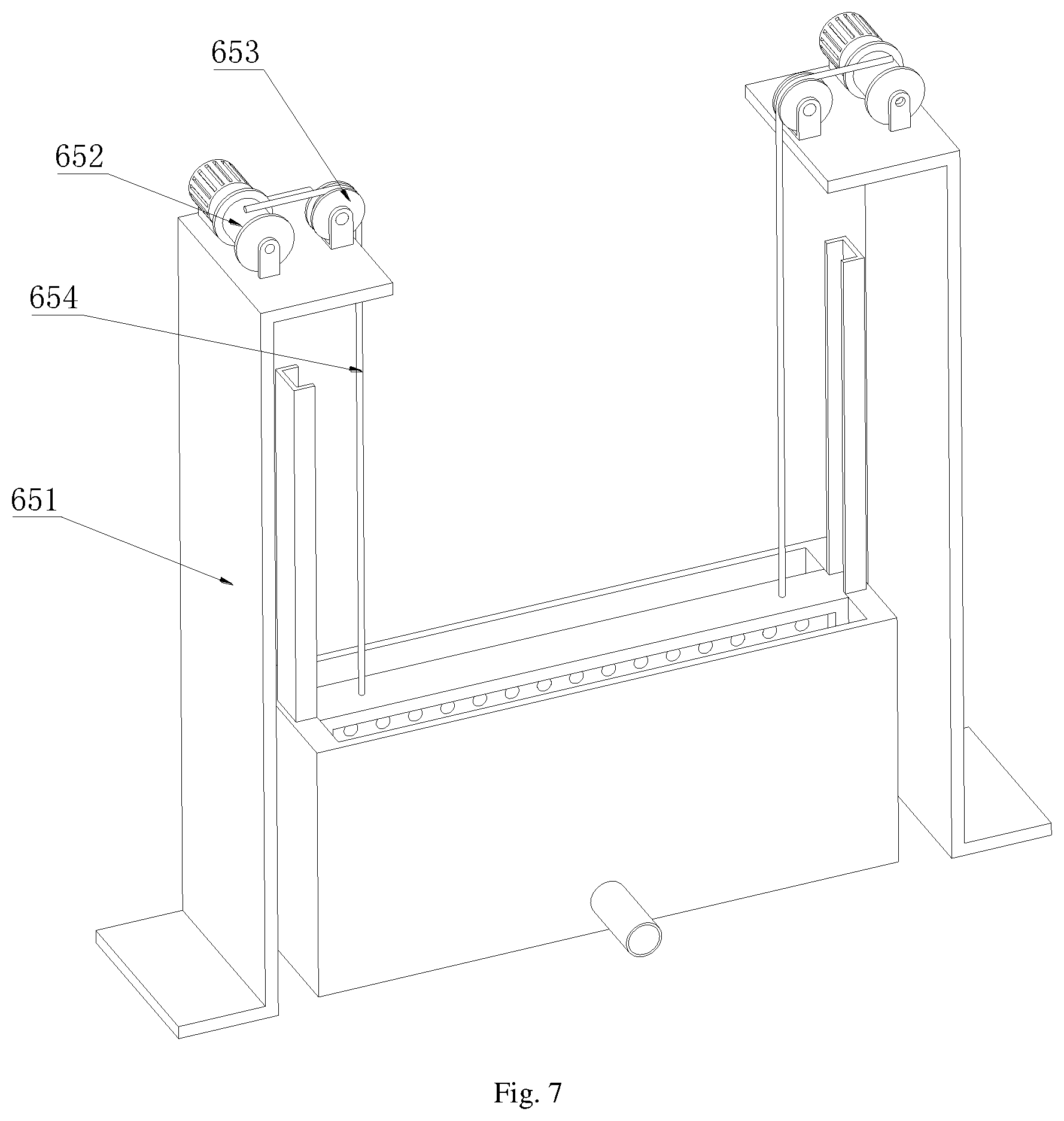 Patent US12552684 Figure 7 – Sewage purification treatment apparatus capable of being assembled in prefabricated way