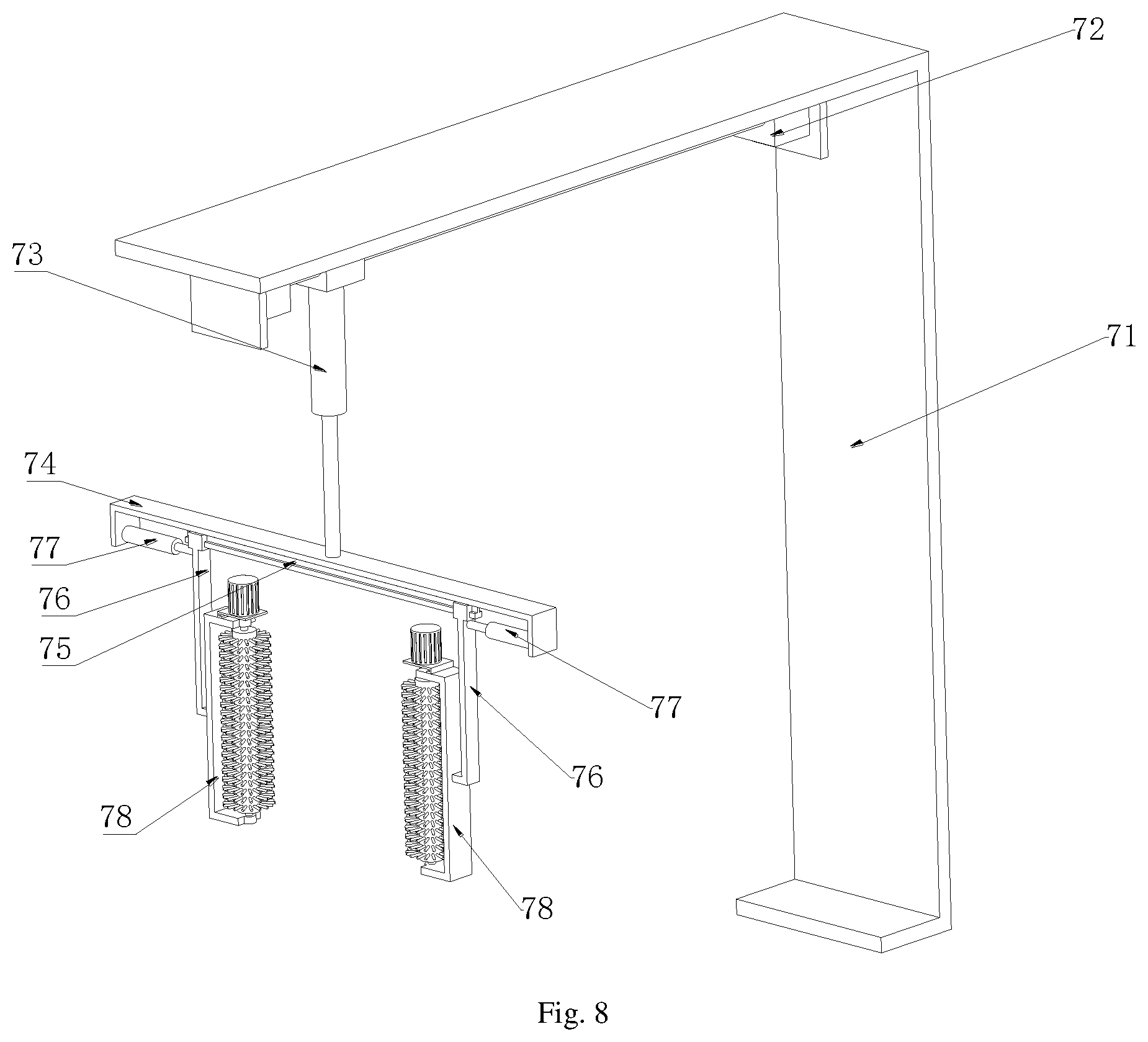 Patent US12552684 Figure 8 – Sewage purification treatment apparatus capable of being assembled in prefabricated way
