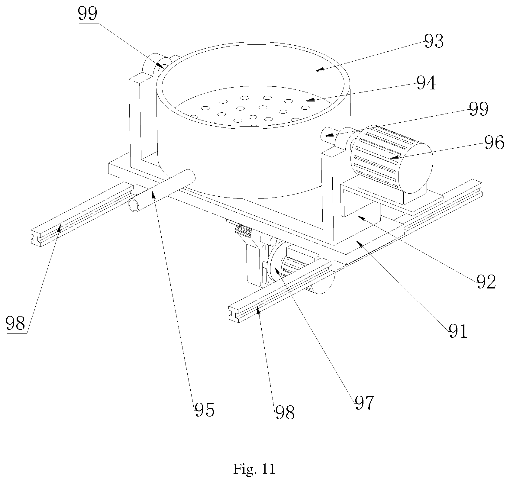 Patent US12552684 Figure 11 – Sewage purification treatment apparatus capable of being assembled in prefabricated way