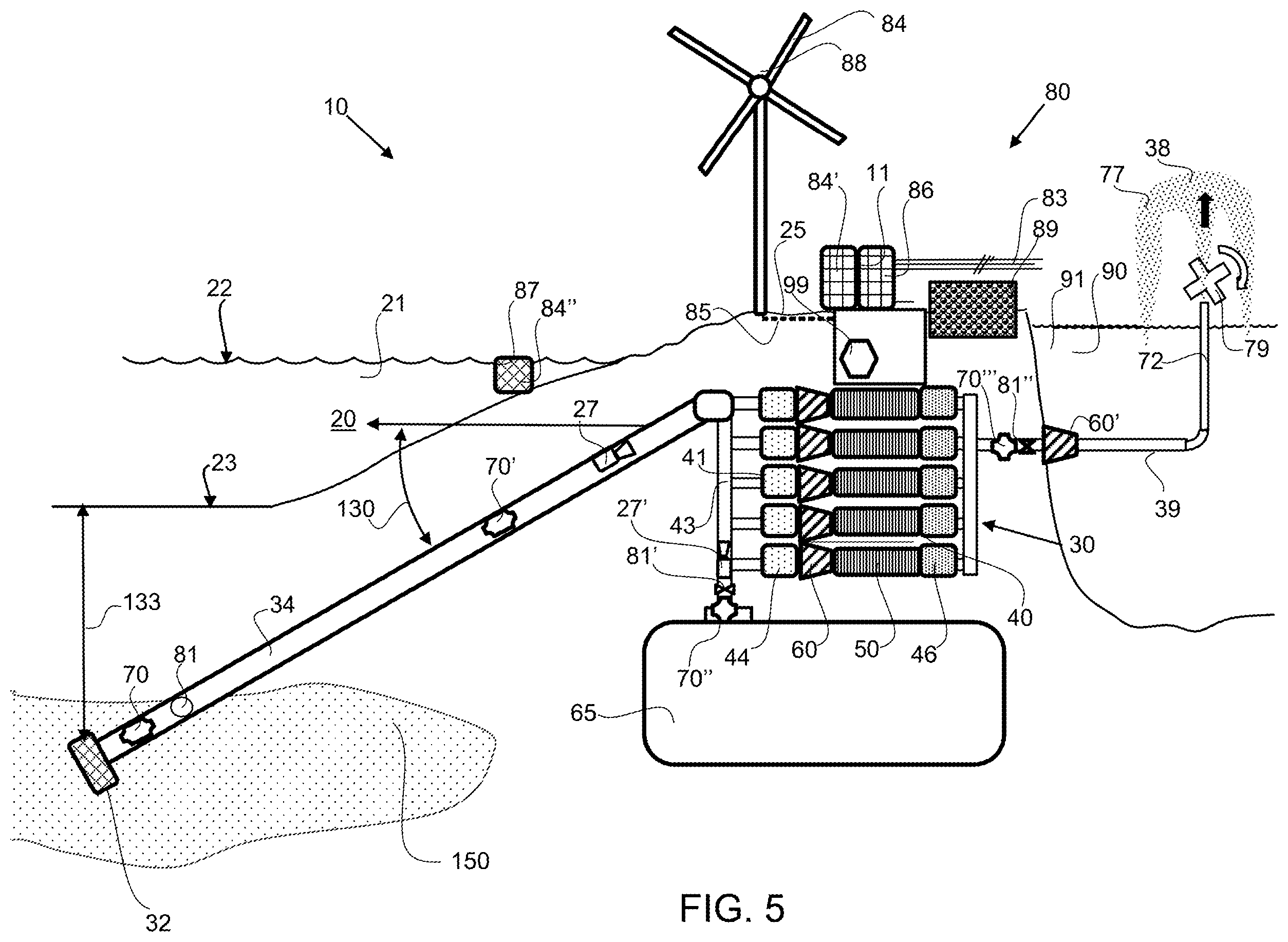 Patent US12552688 Figure 5 – Integrated water supply and power system
