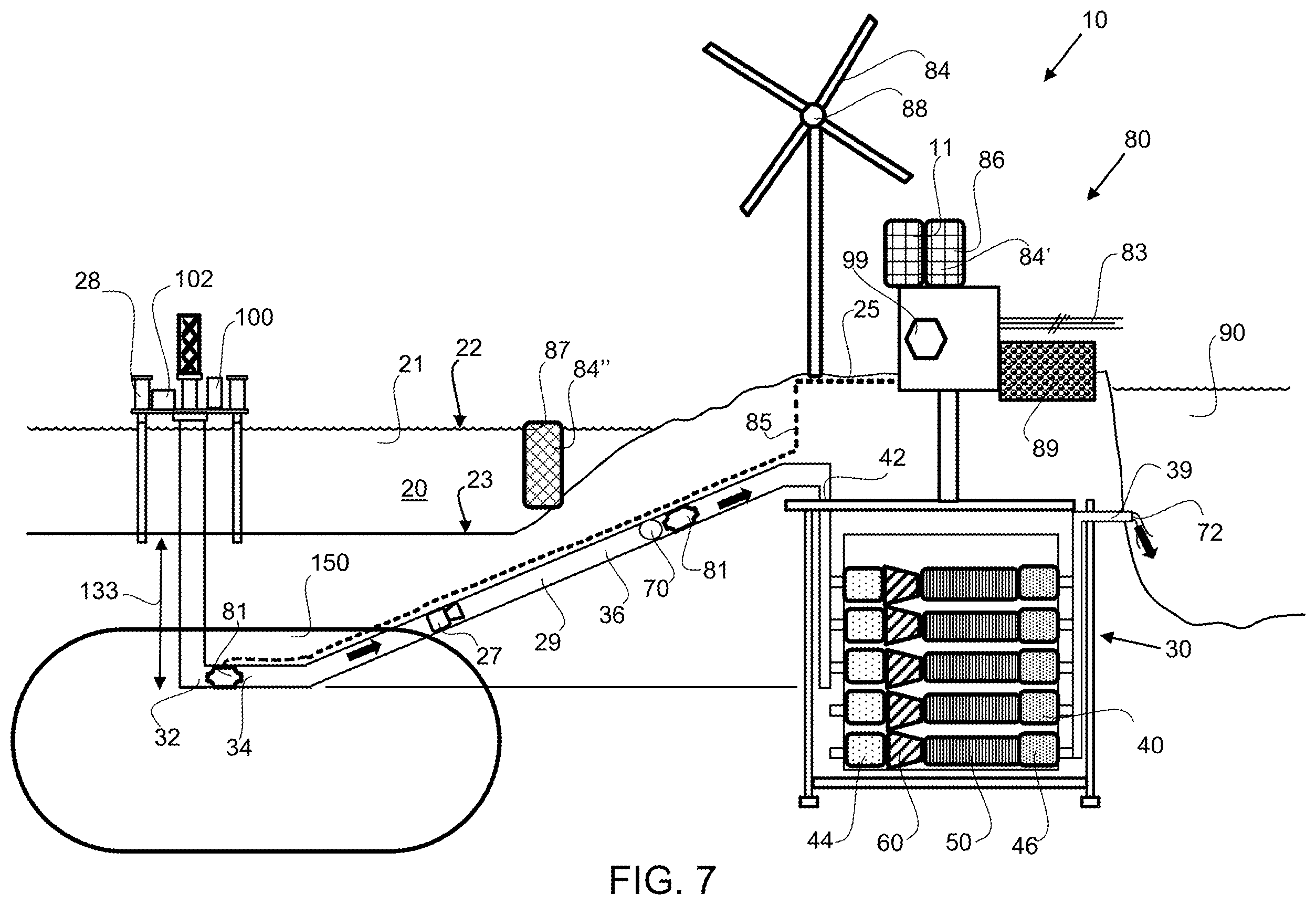 Patent US12552688 Figure 7 – Integrated water supply and power system