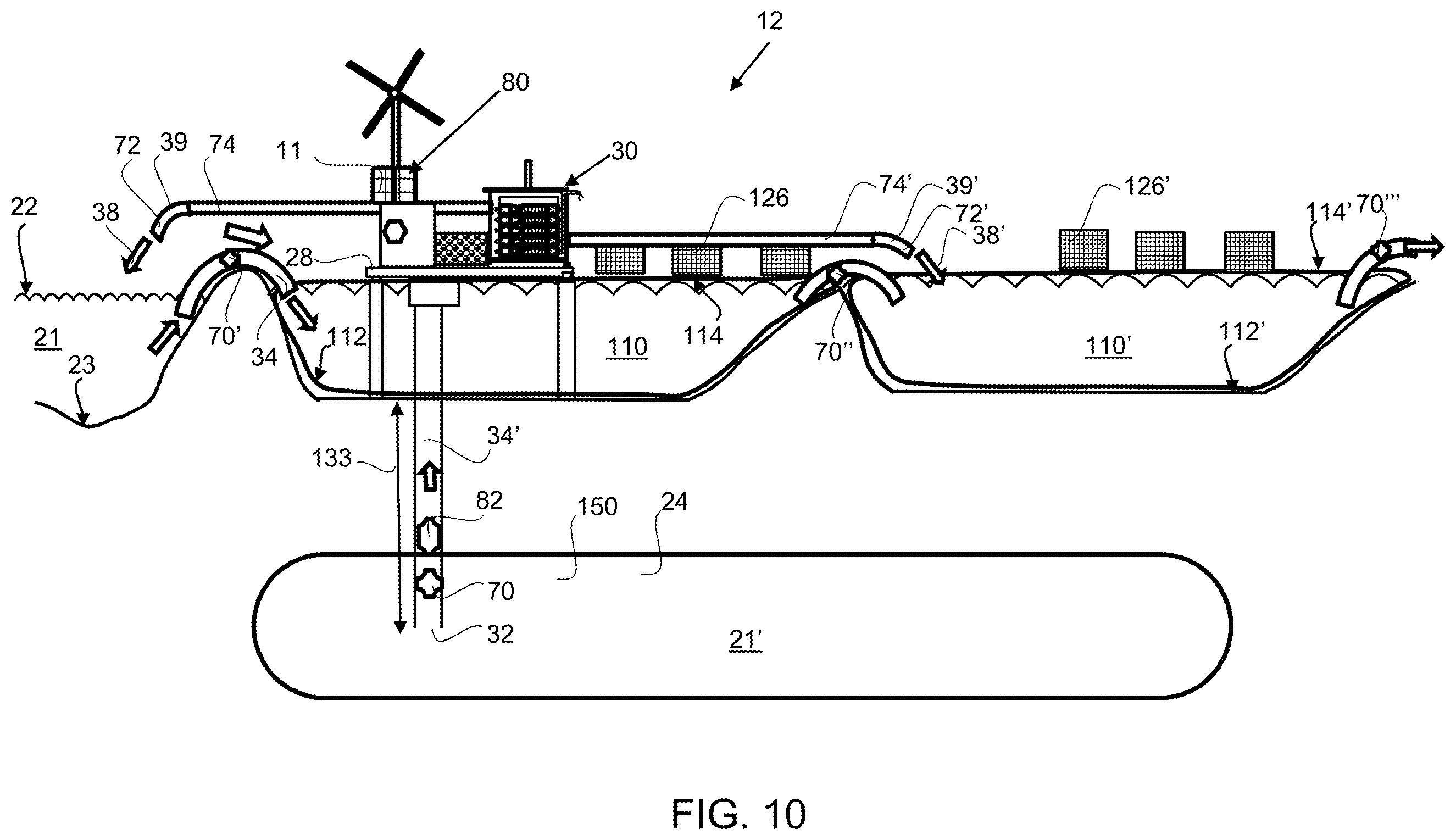 Patent US12552688 Figure 10 – Integrated water supply and power system